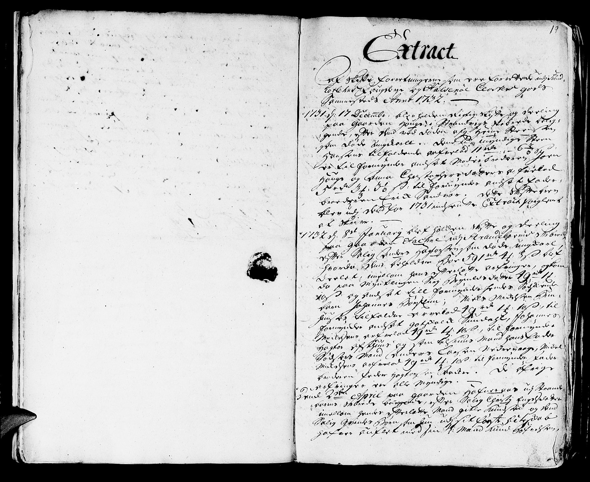 Stiftamtmannen i Bergen, AV/SAB-A-100006/F/Fd/Fdd/0001 / Lnr. 1970 - Sunnhordland, 1731-1745, p. 18b-19a
