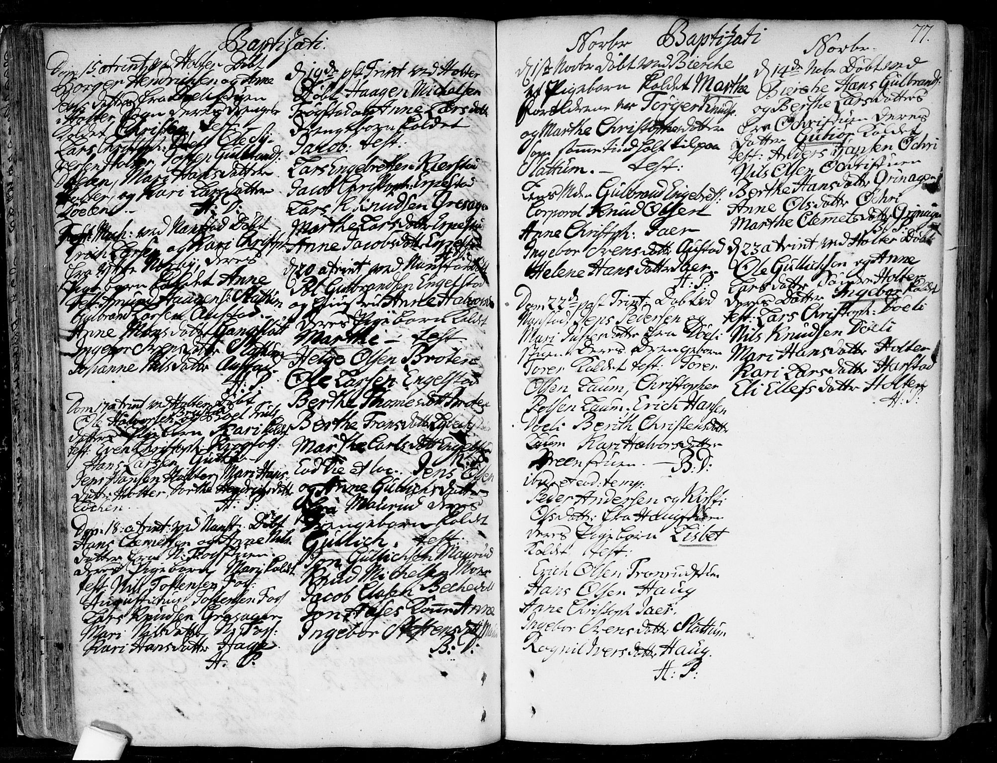 Nannestad prestekontor Kirkebøker, AV/SAO-A-10414a/F/Fa/L0006: Parish register (official) no. I 6, 1739-1754, p. 77