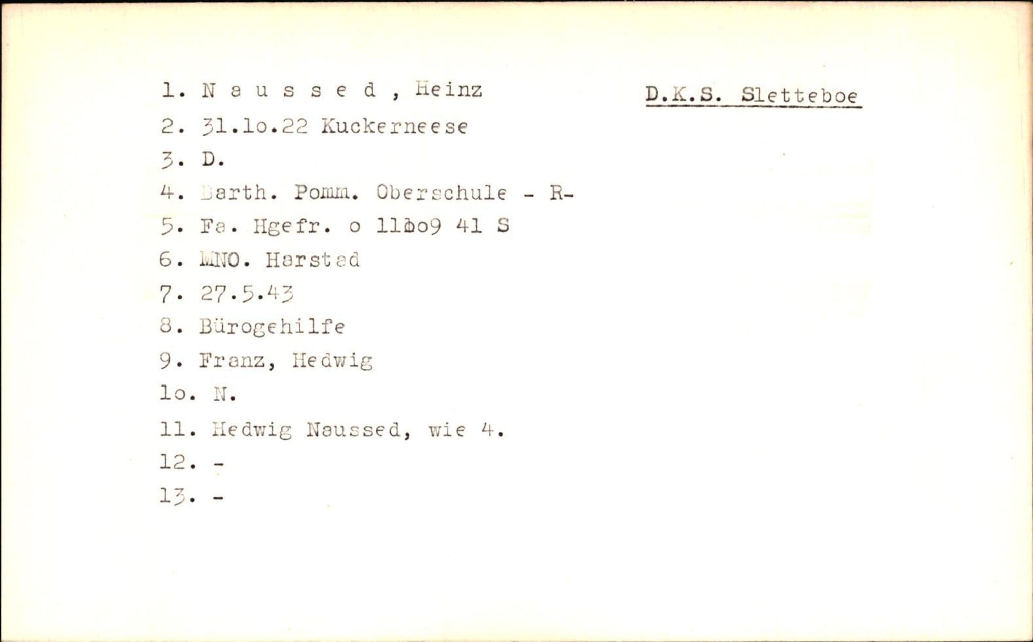 Hjemsendte tyskere , RA/RAFA-6487/D/Da/L0003: Krause- Pauletta, 1945-1947, p. 900