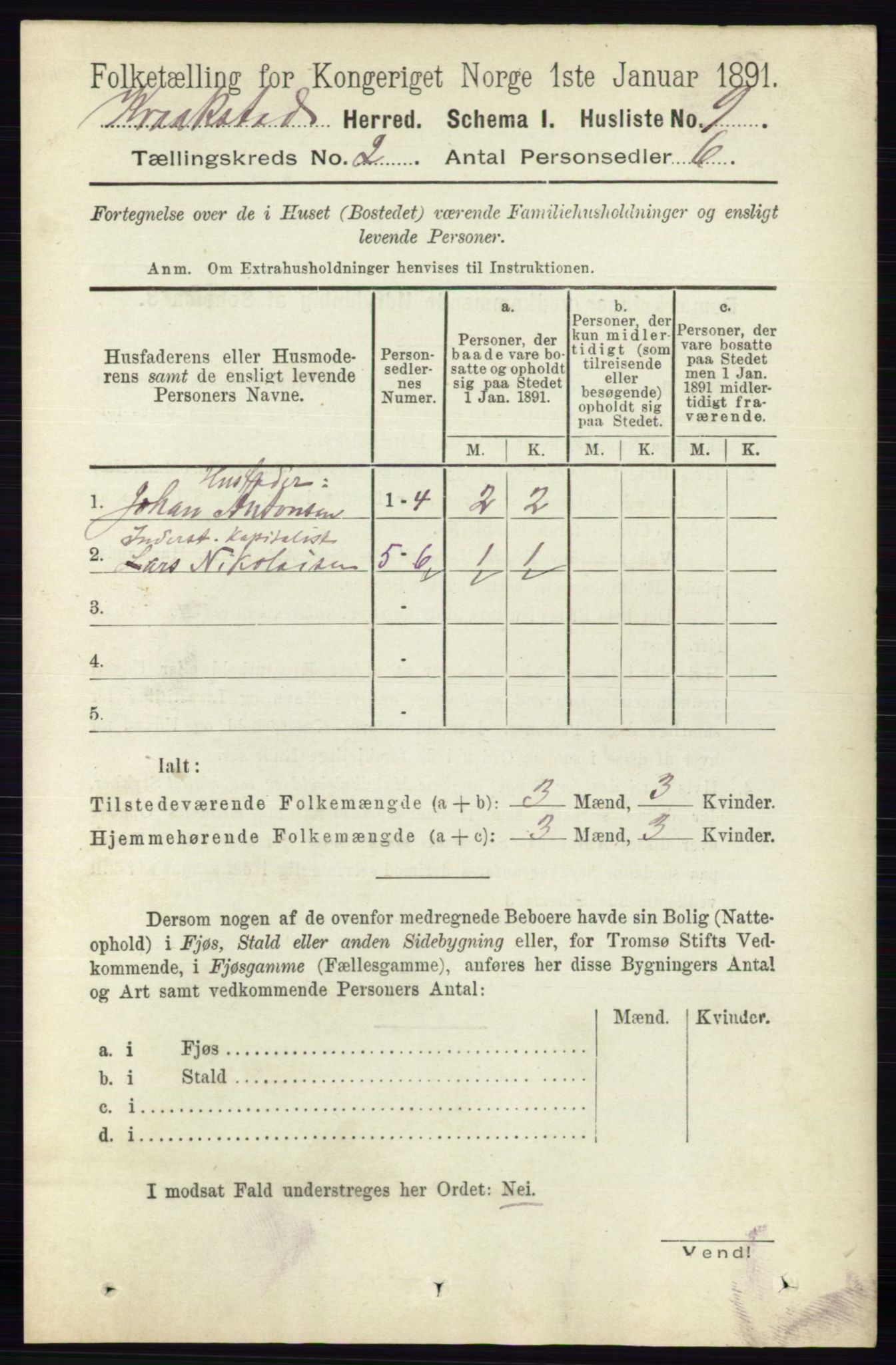 RA, 1891 census for 0212 Kråkstad, 1891, p. 683