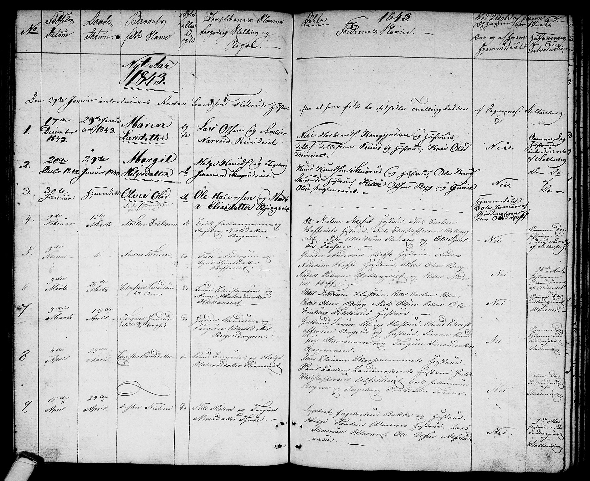Rollag kirkebøker, SAKO/A-240/G/Ga/L0002: Parish register (copy) no. I 2, 1831-1856, p. 64