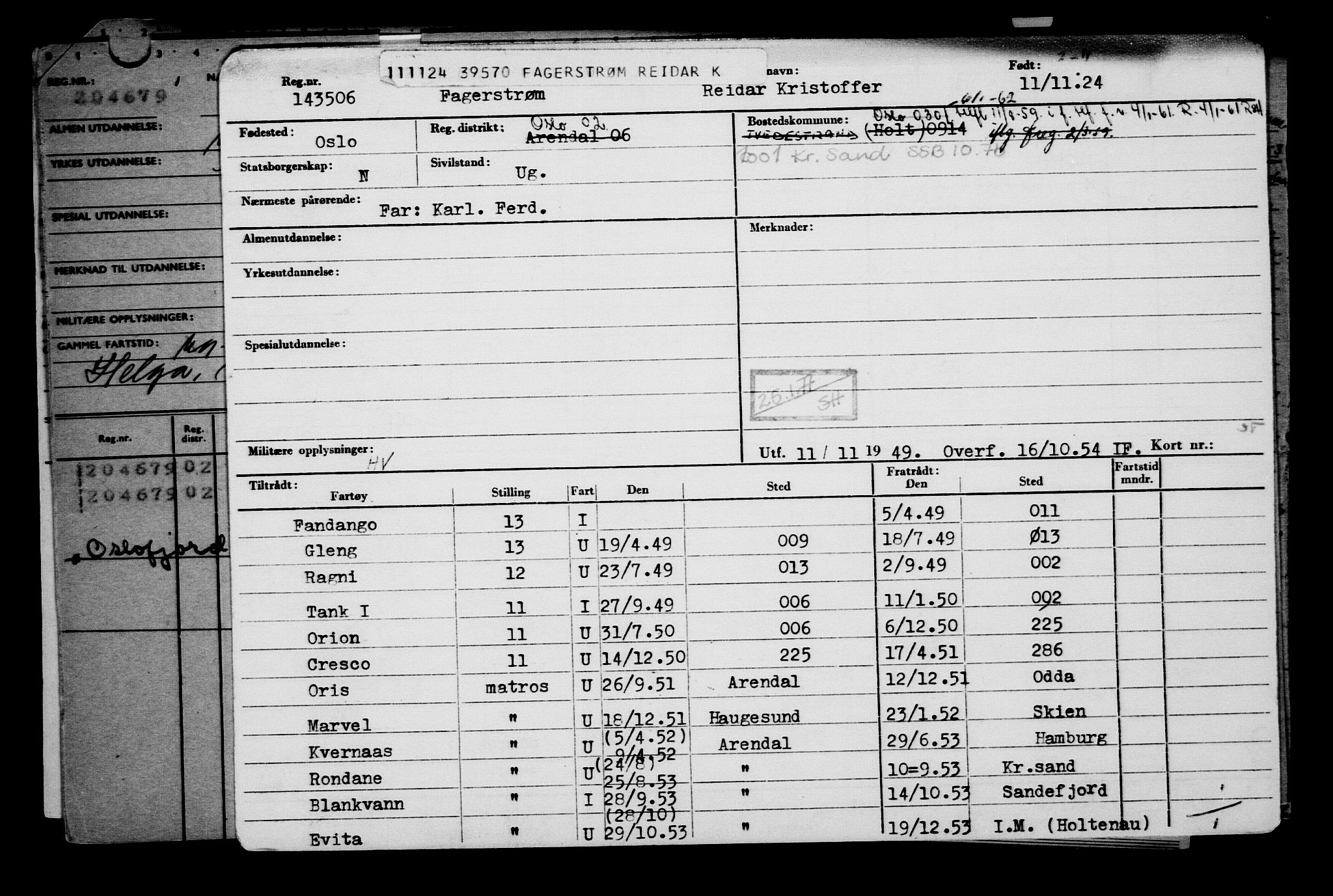 Direktoratet for sjømenn, AV/RA-S-3545/G/Gb/L0238: Hovedkort, 1924, p. 23