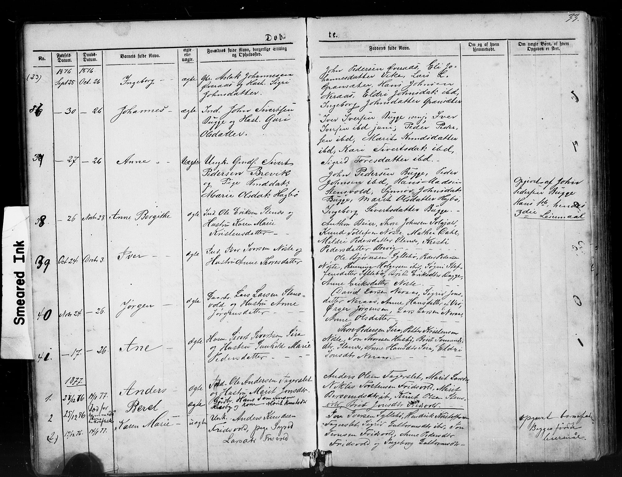 Ministerialprotokoller, klokkerbøker og fødselsregistre - Møre og Romsdal, SAT/A-1454/552/L0638: Parish register (copy) no. 552C01, 1867-1902, p. 33