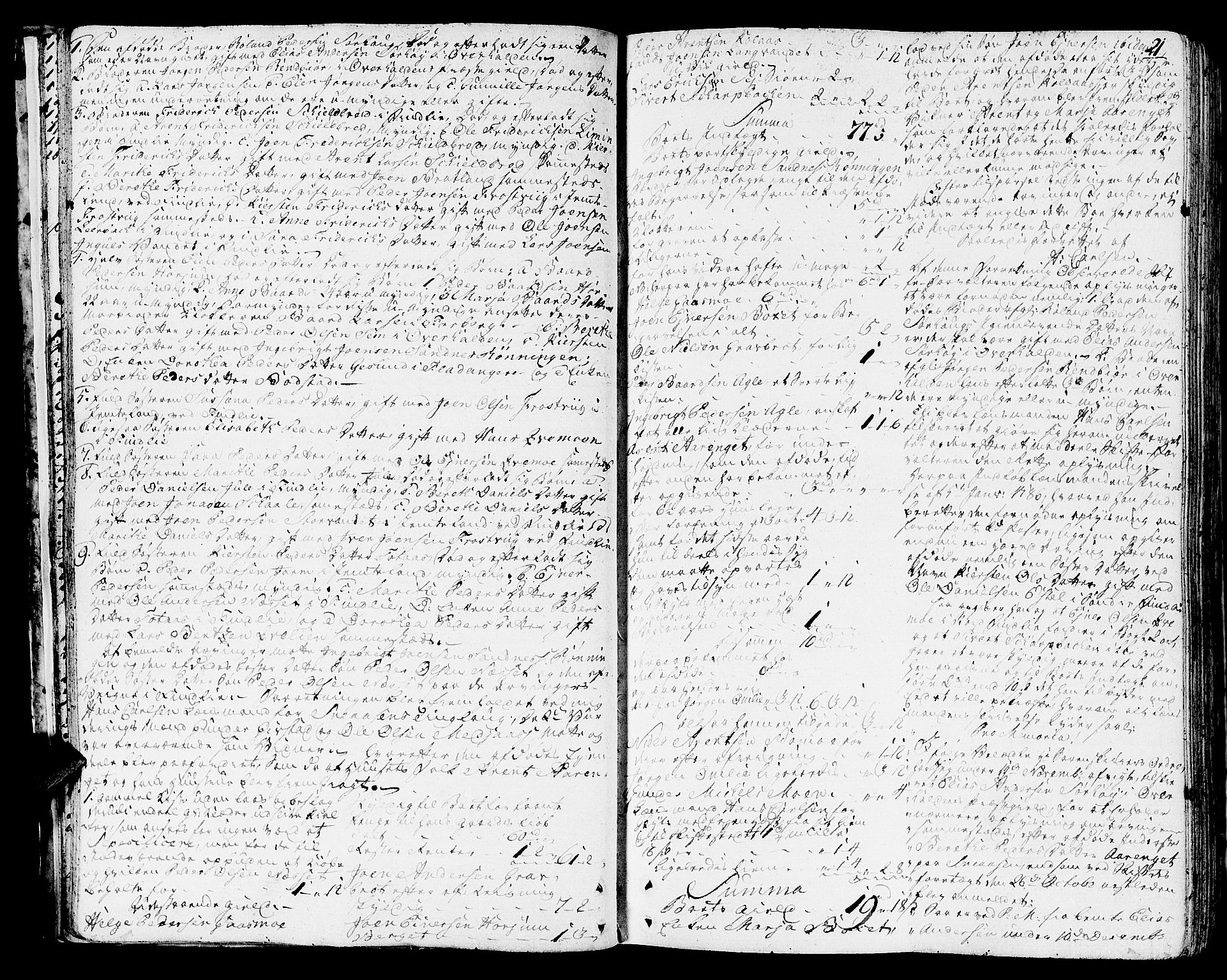 Inderøy sorenskriveri, AV/SAT-A-4147/1/3/3A/L0014: Skifteprotokoll, 1785-1796, p. 20b-21a