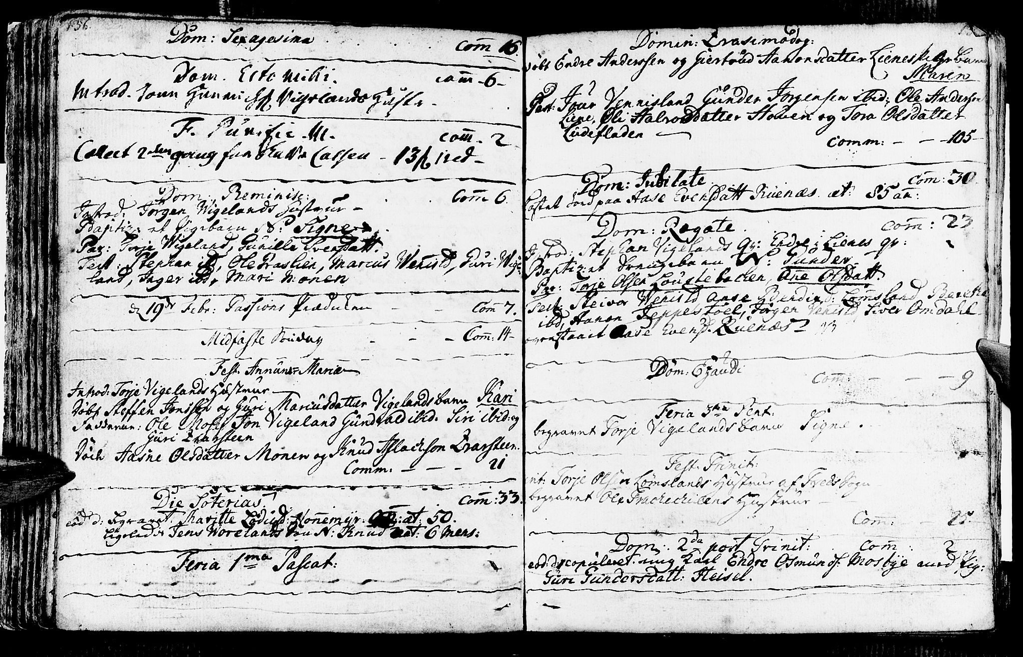 Vennesla sokneprestkontor, SAK/1111-0045/Fa/Fab/L0001: Parish register (official) no. A 1, 1741-1794, p. 136-137