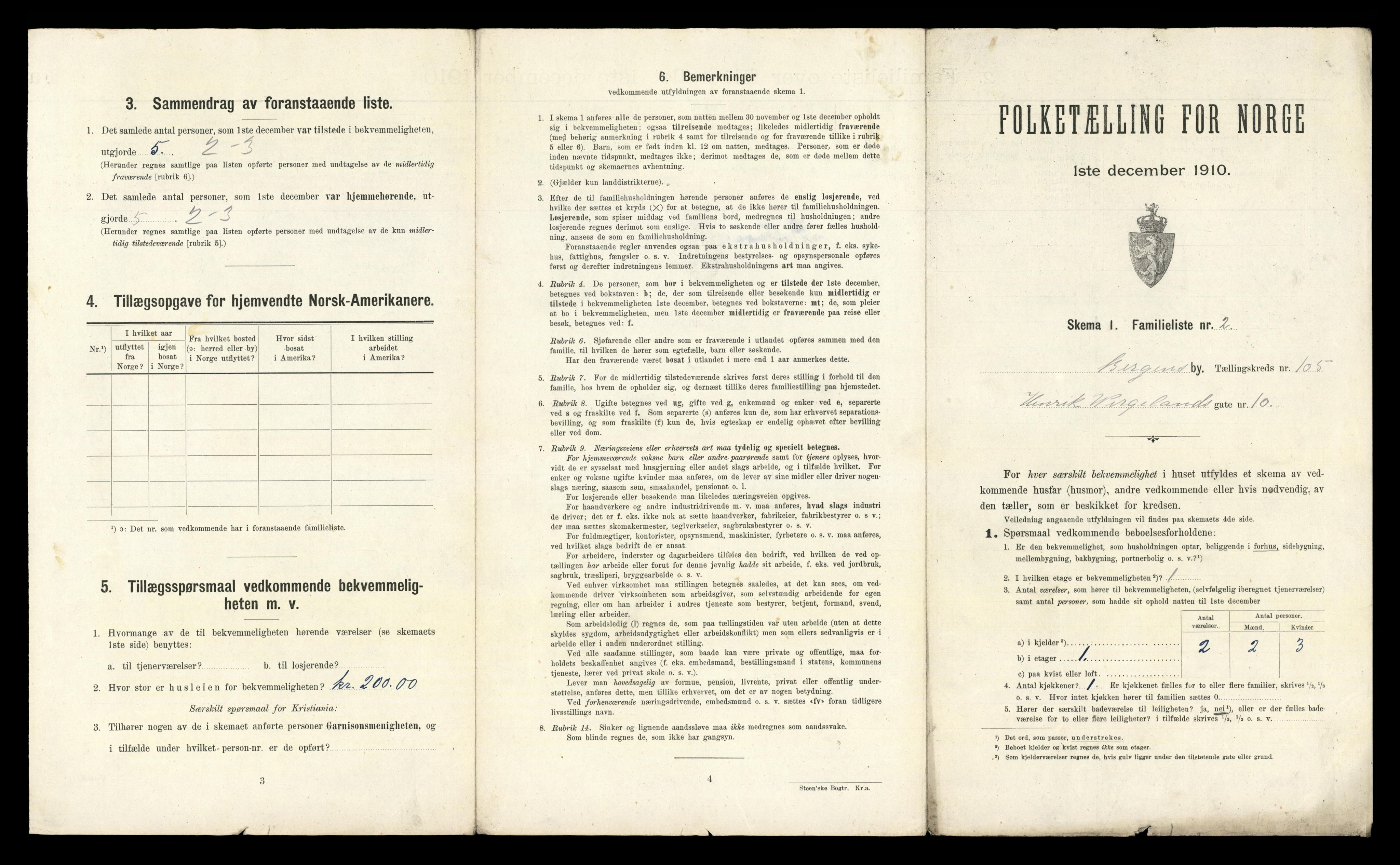 RA, 1910 census for Bergen, 1910, p. 36429