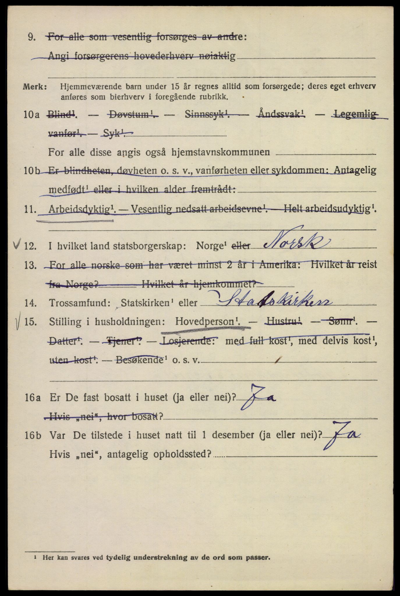 SAO, 1920 census for Kristiania, 1920, p. 539254