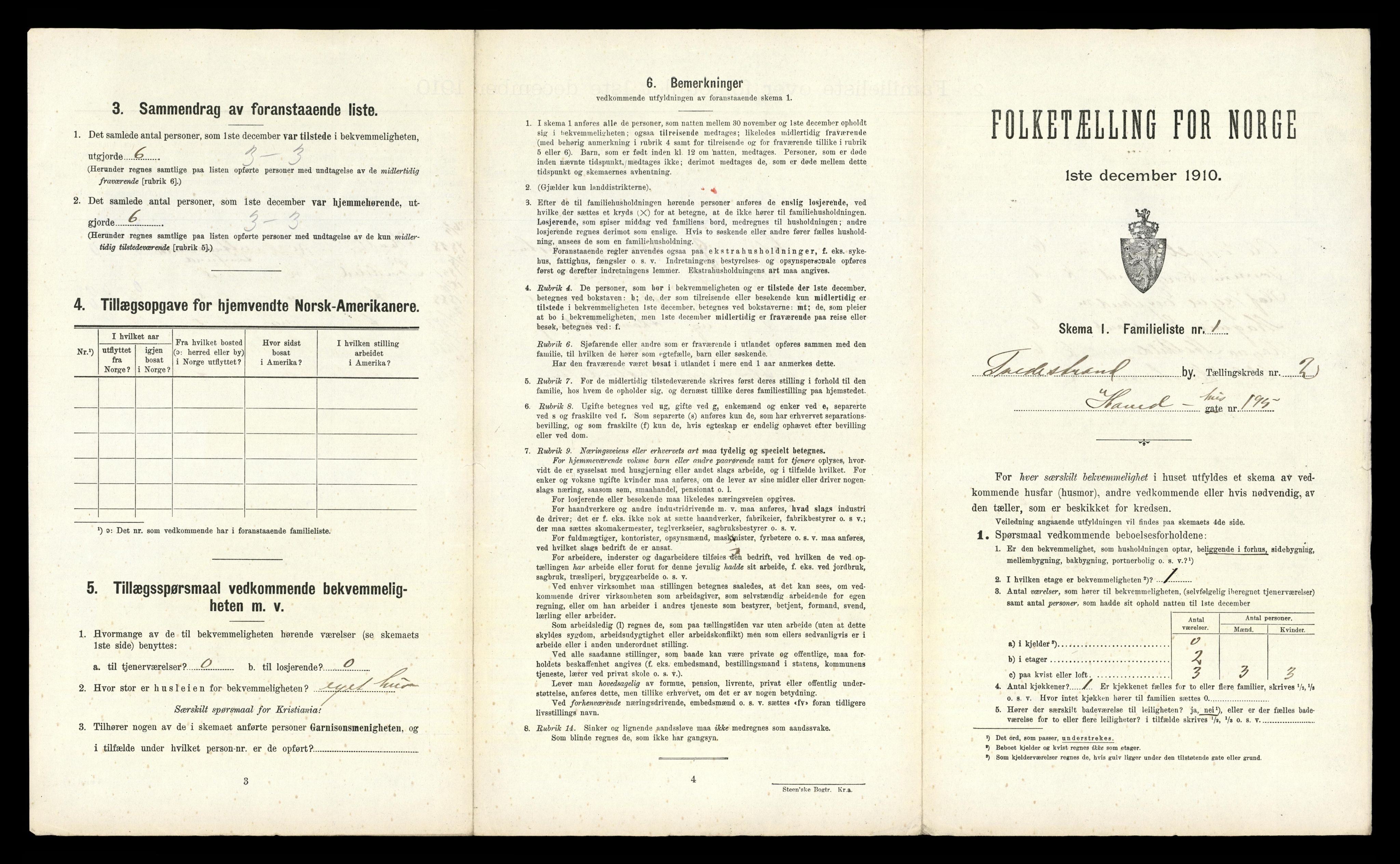 RA, 1910 census for Tvedestrand, 1910, p. 581