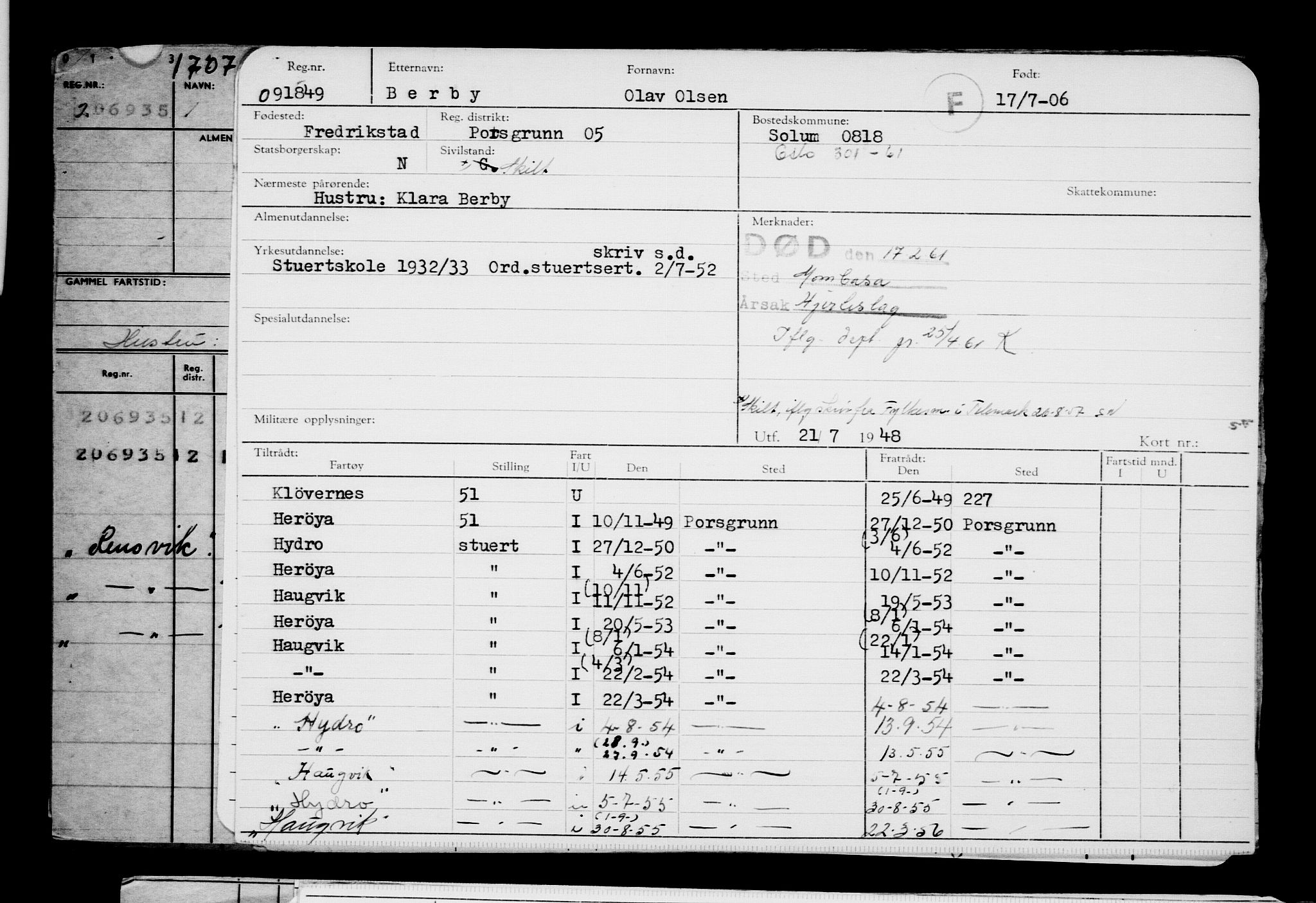 Direktoratet for sjømenn, AV/RA-S-3545/G/Gb/L0066: Hovedkort, 1906, p. 183