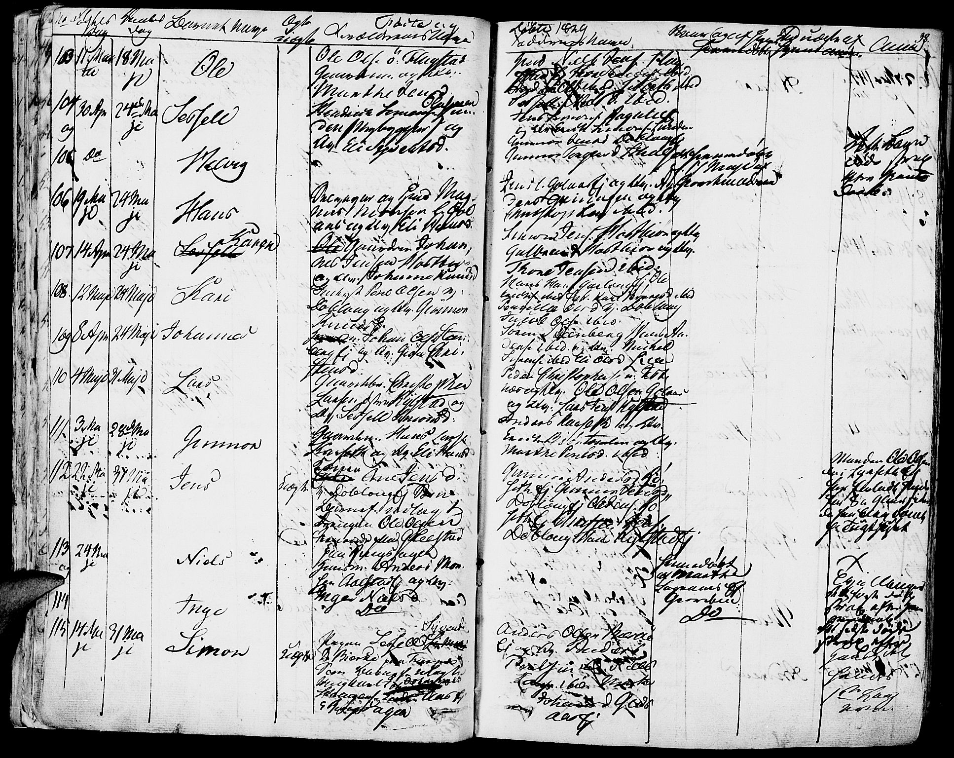 Vang prestekontor, Hedmark, AV/SAH-PREST-008/H/Ha/Haa/L0009: Parish register (official) no. 9, 1826-1841, p. 38