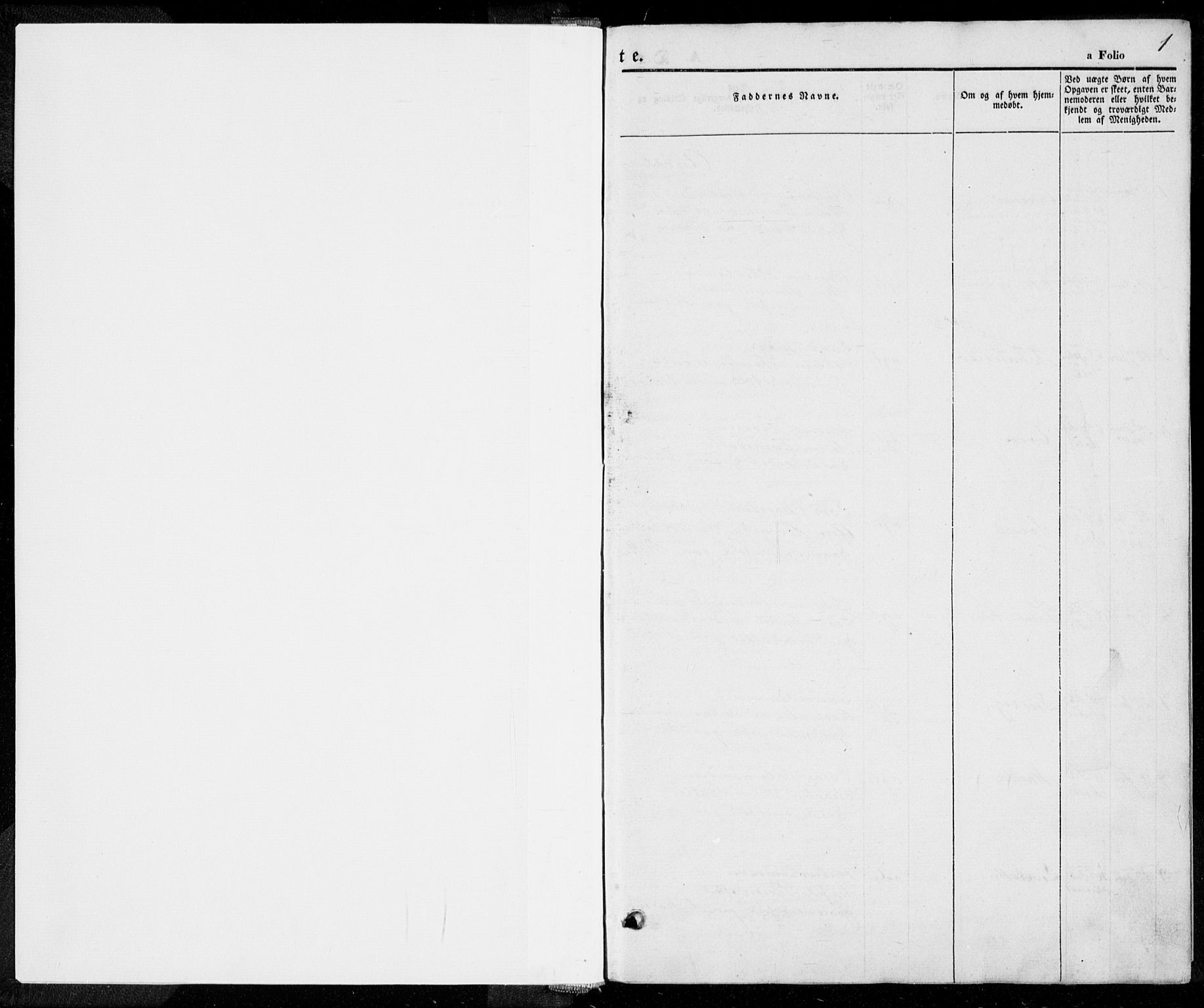 Håland sokneprestkontor, SAST/A-101802/001/30BA/L0006: Parish register (official) no. A 6, 1842-1853, p. 1