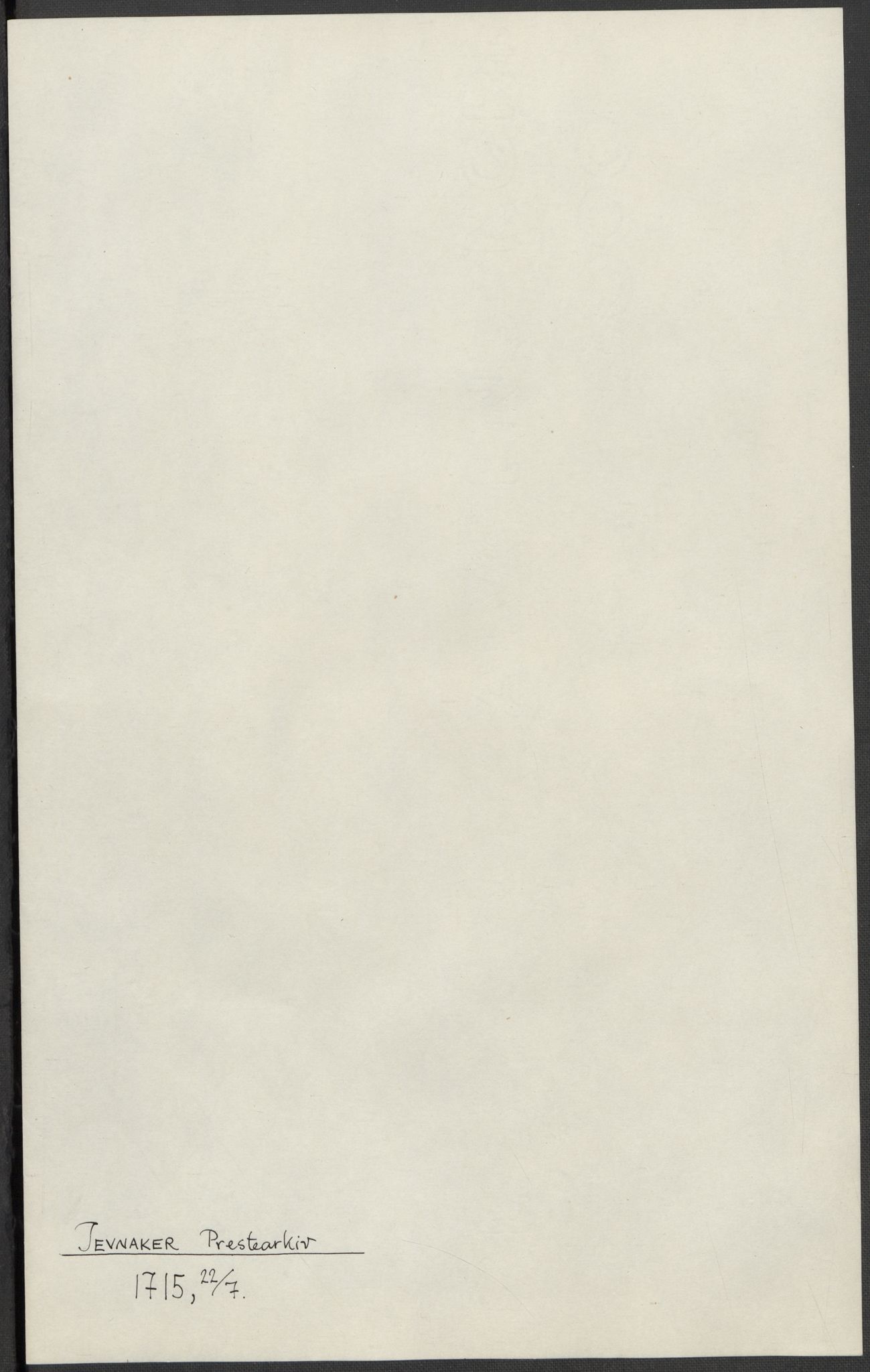 Riksarkivets diplomsamling, RA/EA-5965/F15/L0014: Prestearkiv - Oppland, 1696-1879, p. 22