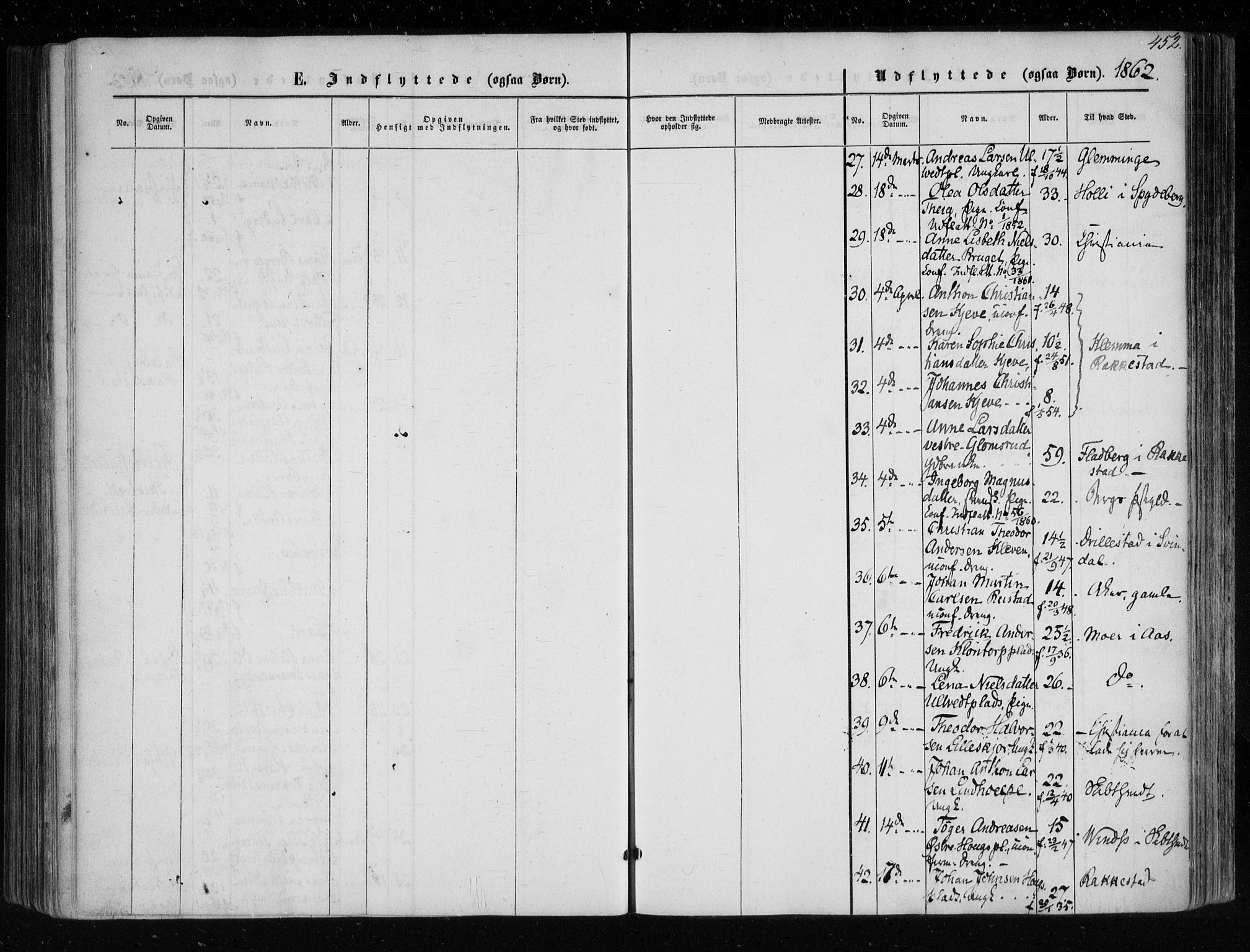 Eidsberg prestekontor Kirkebøker, SAO/A-10905/F/Fa/L0010.b: Parish register (official) no. I 10B, 1857-1866, p. 452