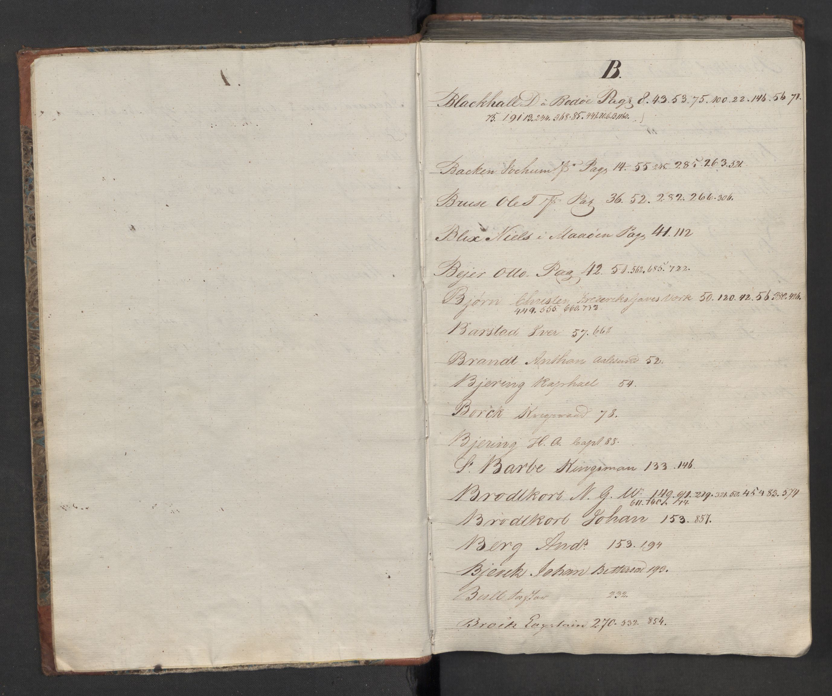 Hoë, Herman & Co, SAT/PA-0280/11/L0031: Kopibok, innenlandsk, 1822-1825