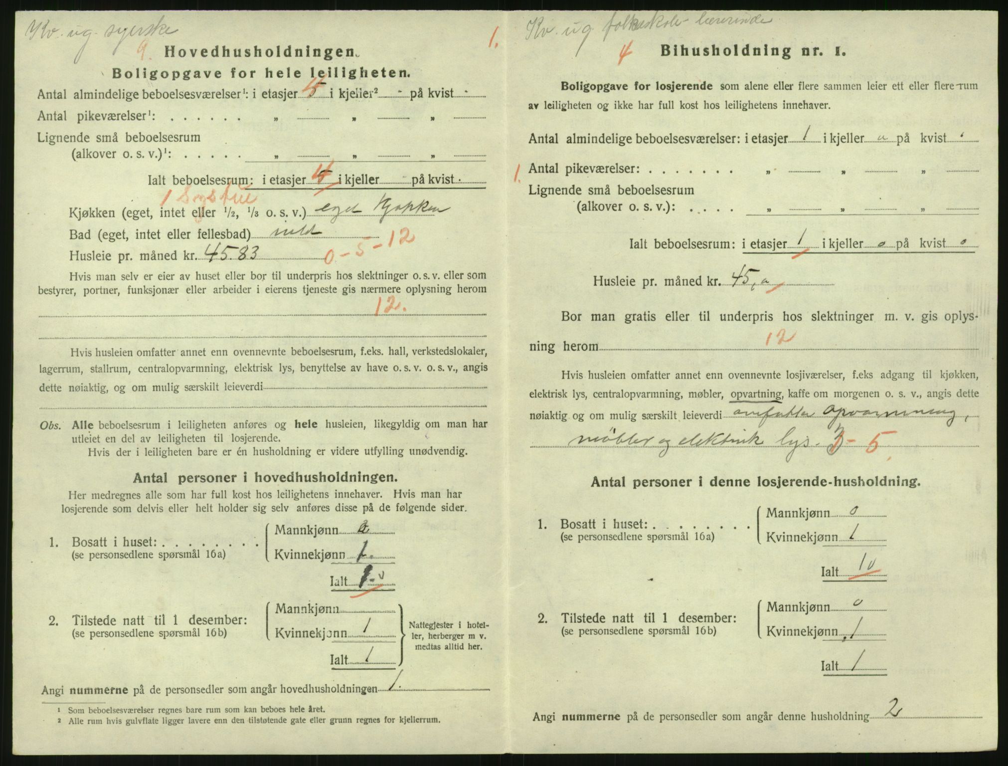 SAK, 1920 census for Risør, 1920, p. 1594