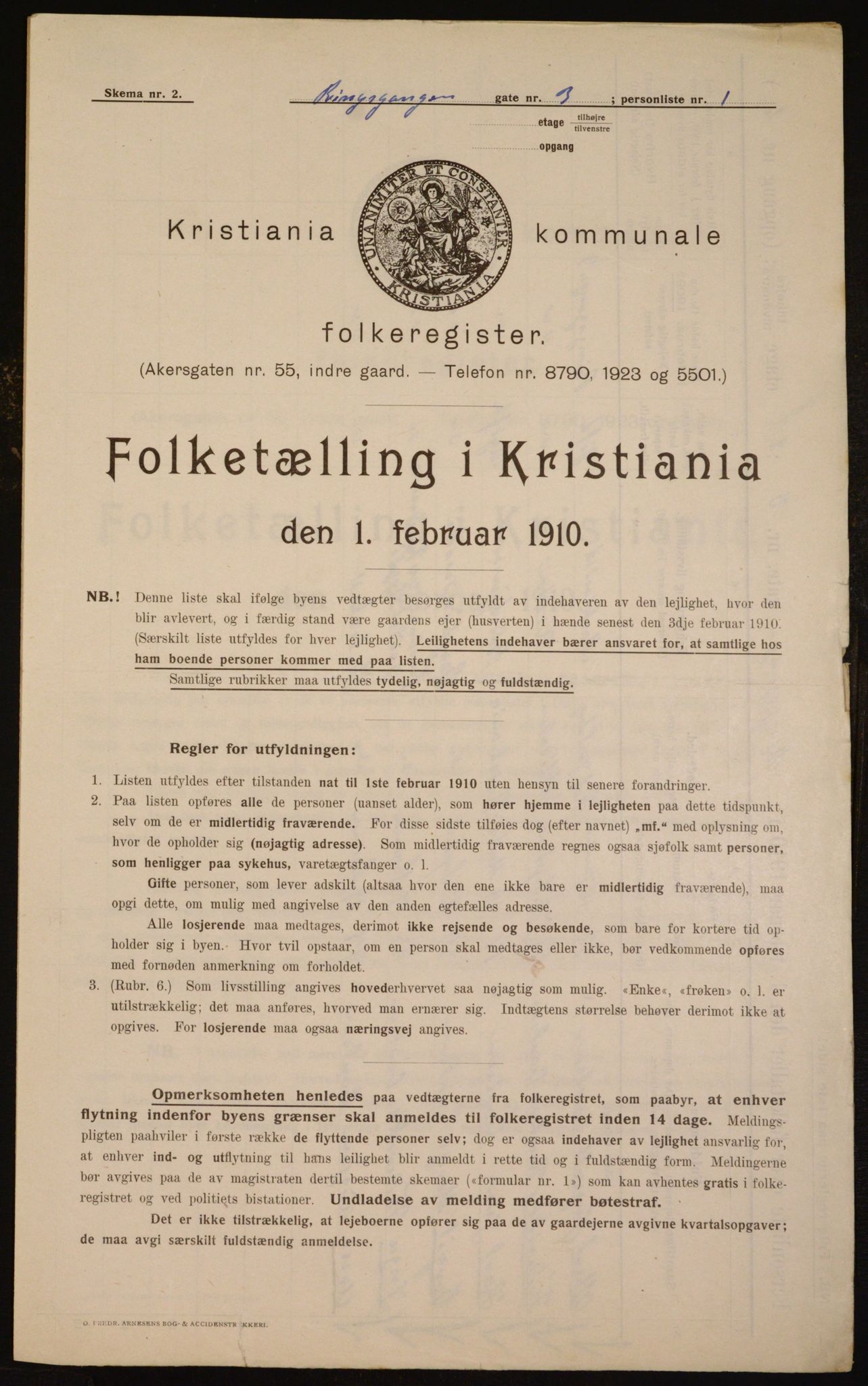 OBA, Municipal Census 1910 for Kristiania, 1910, p. 79512