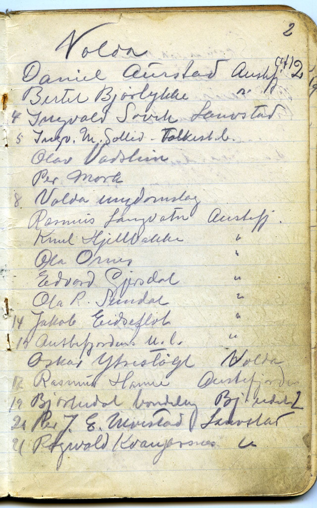 Gerhard Kjølås-arkivet, FMFB/A-1081/F/L0011: Bok IXa, 1918-1919