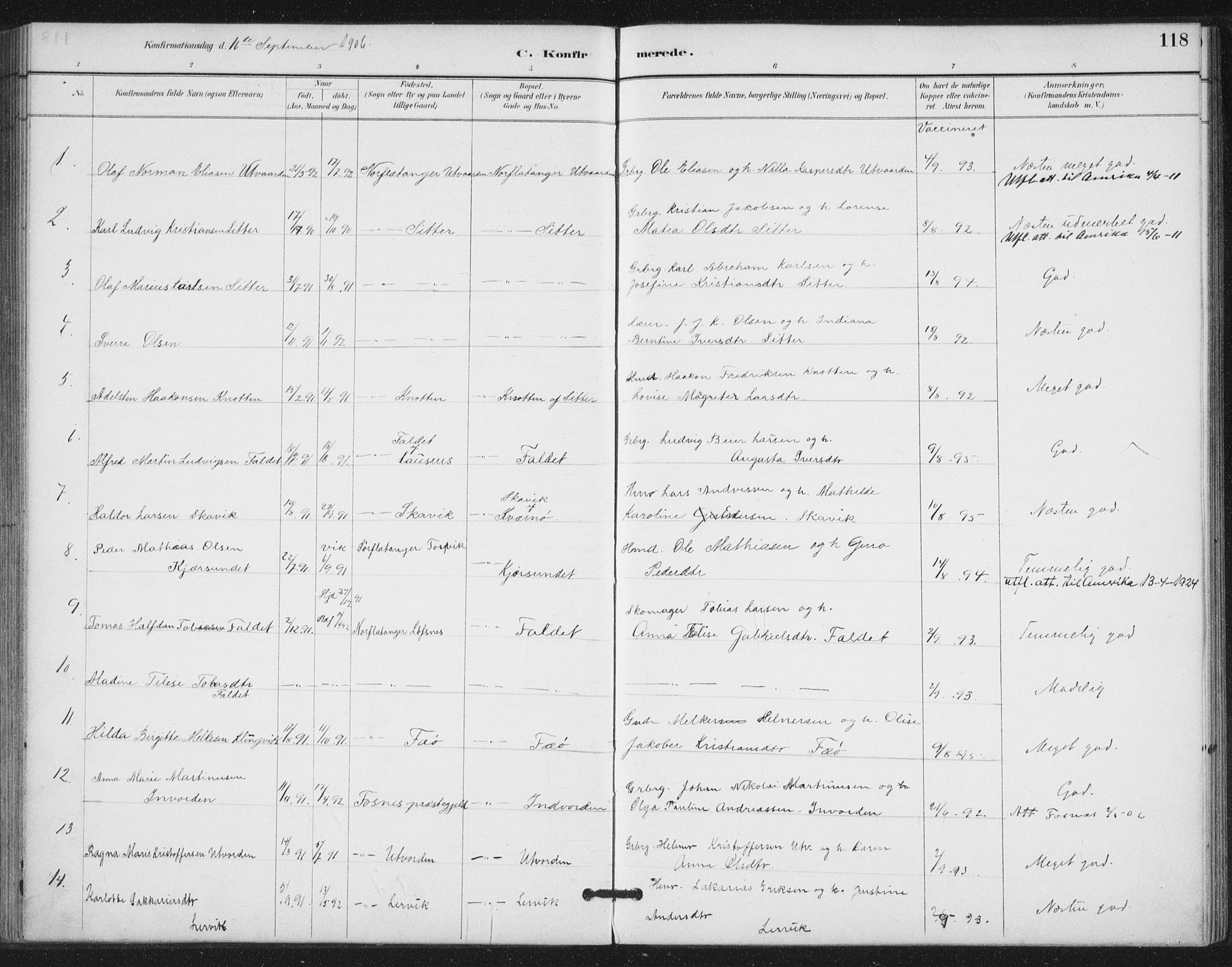 Ministerialprotokoller, klokkerbøker og fødselsregistre - Nord-Trøndelag, SAT/A-1458/772/L0603: Parish register (official) no. 772A01, 1885-1912, p. 118