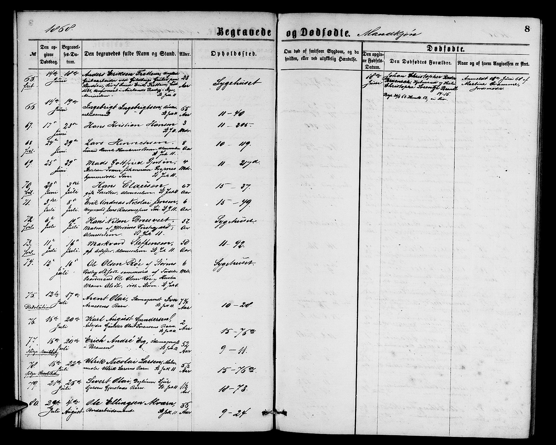 Domkirken sokneprestembete, AV/SAB-A-74801/H/Hab/L0040: Parish register (copy) no. E 4, 1868-1877, p. 8