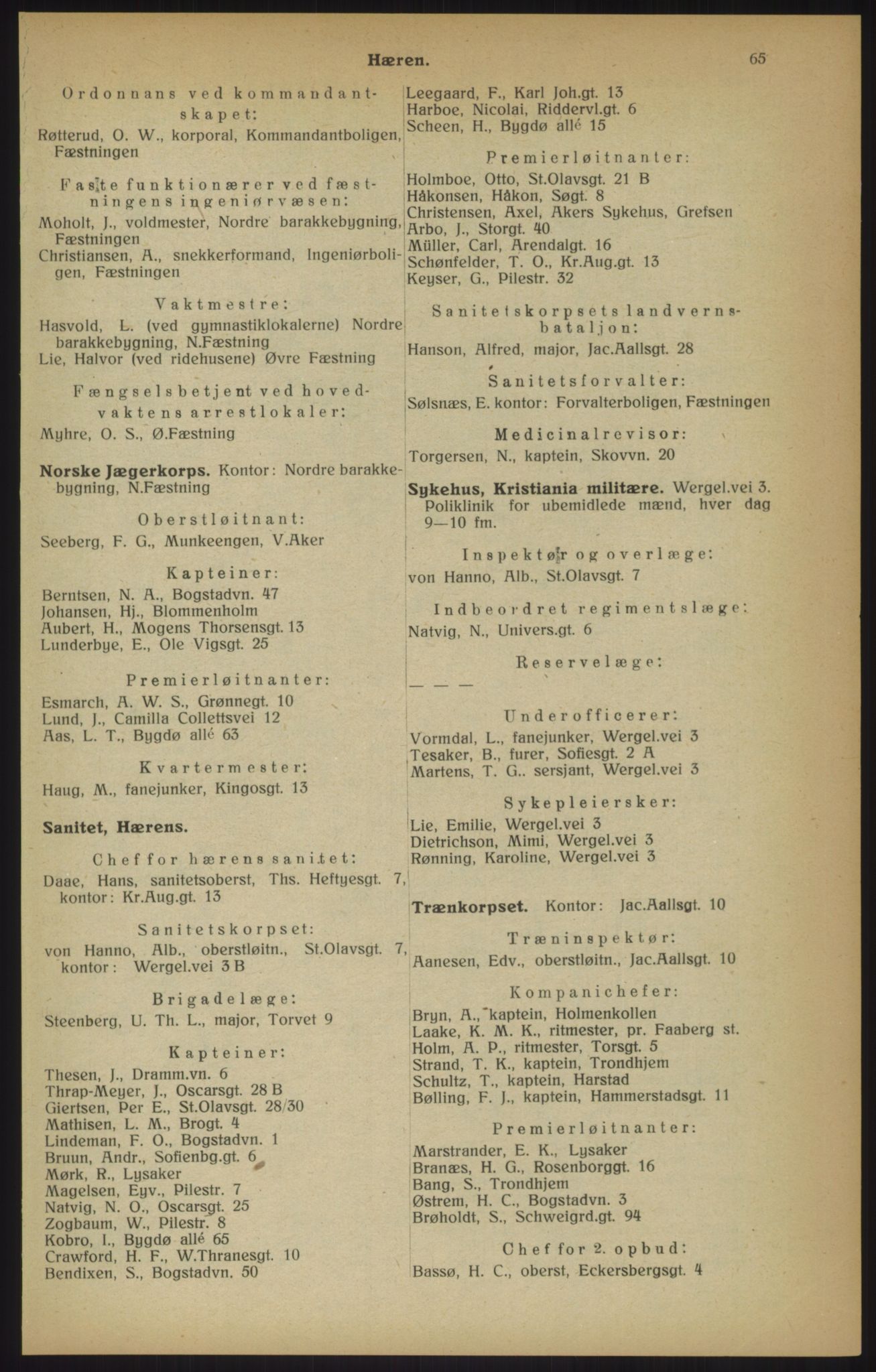 Kristiania/Oslo adressebok, PUBL/-, 1915, p. 65