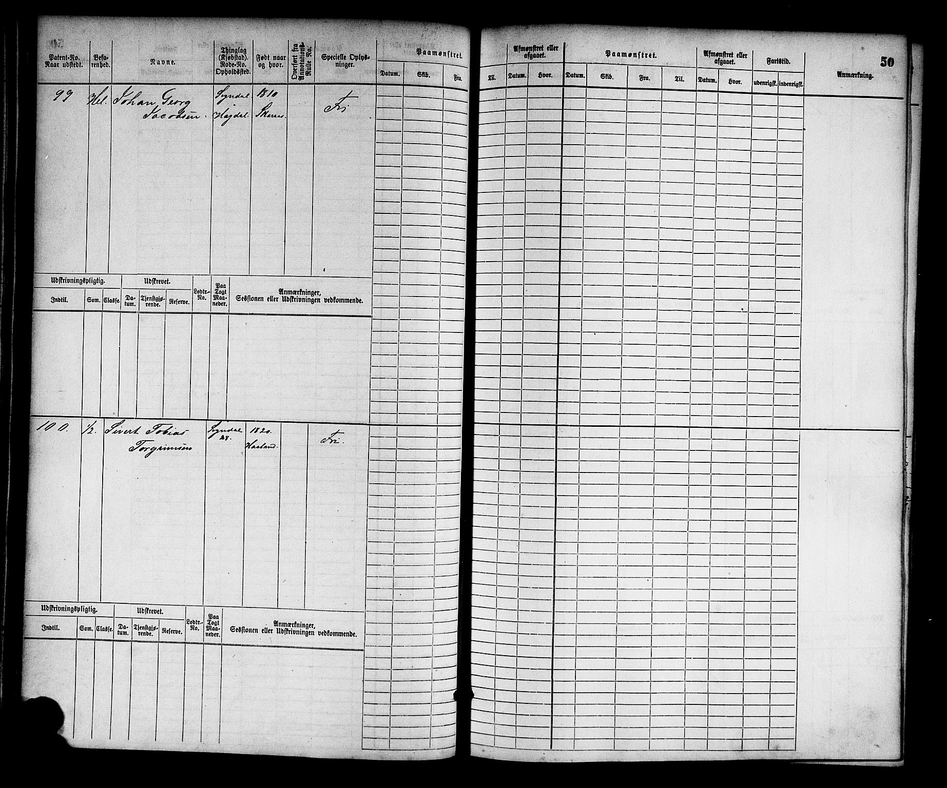 Sogndal mønstringskrets, SAK/2031-0020/F/Fb/L0001: Hovedrulle nr. 1-382, P-2, 1870-1889, p. 53