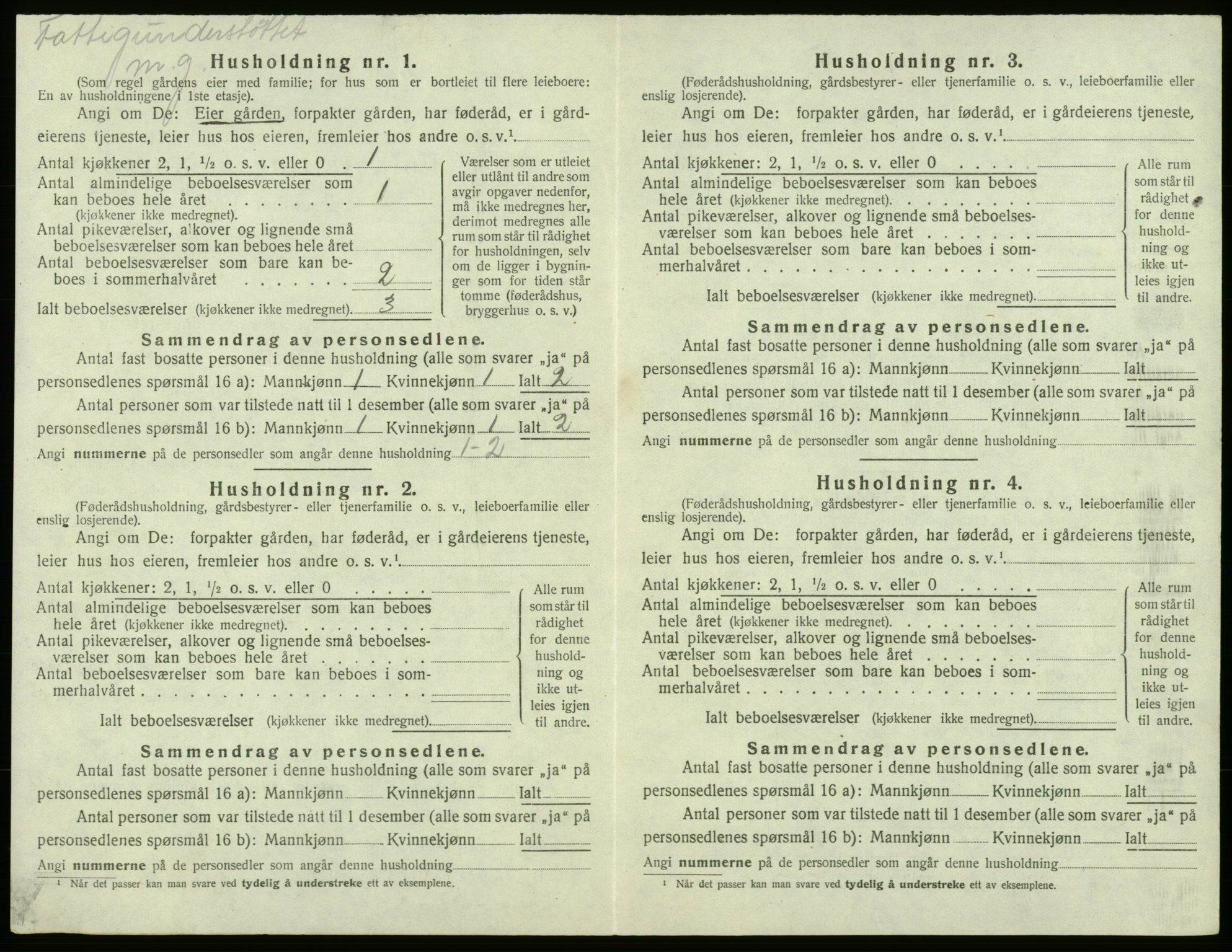 SAB, 1920 census for Bremnes, 1920, p. 150