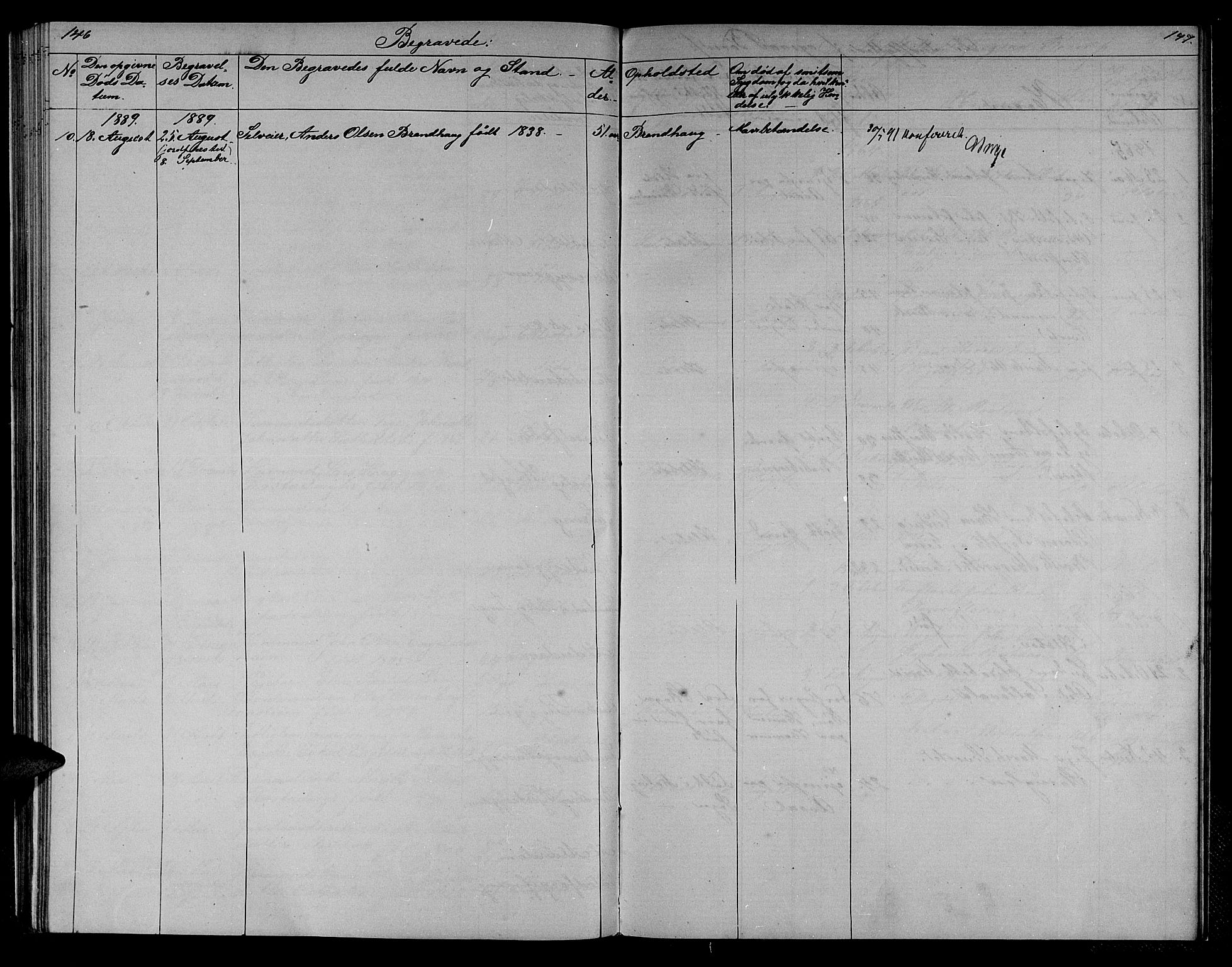 Ministerialprotokoller, klokkerbøker og fødselsregistre - Sør-Trøndelag, SAT/A-1456/608/L0340: Parish register (copy) no. 608C06, 1864-1889, p. 146-147