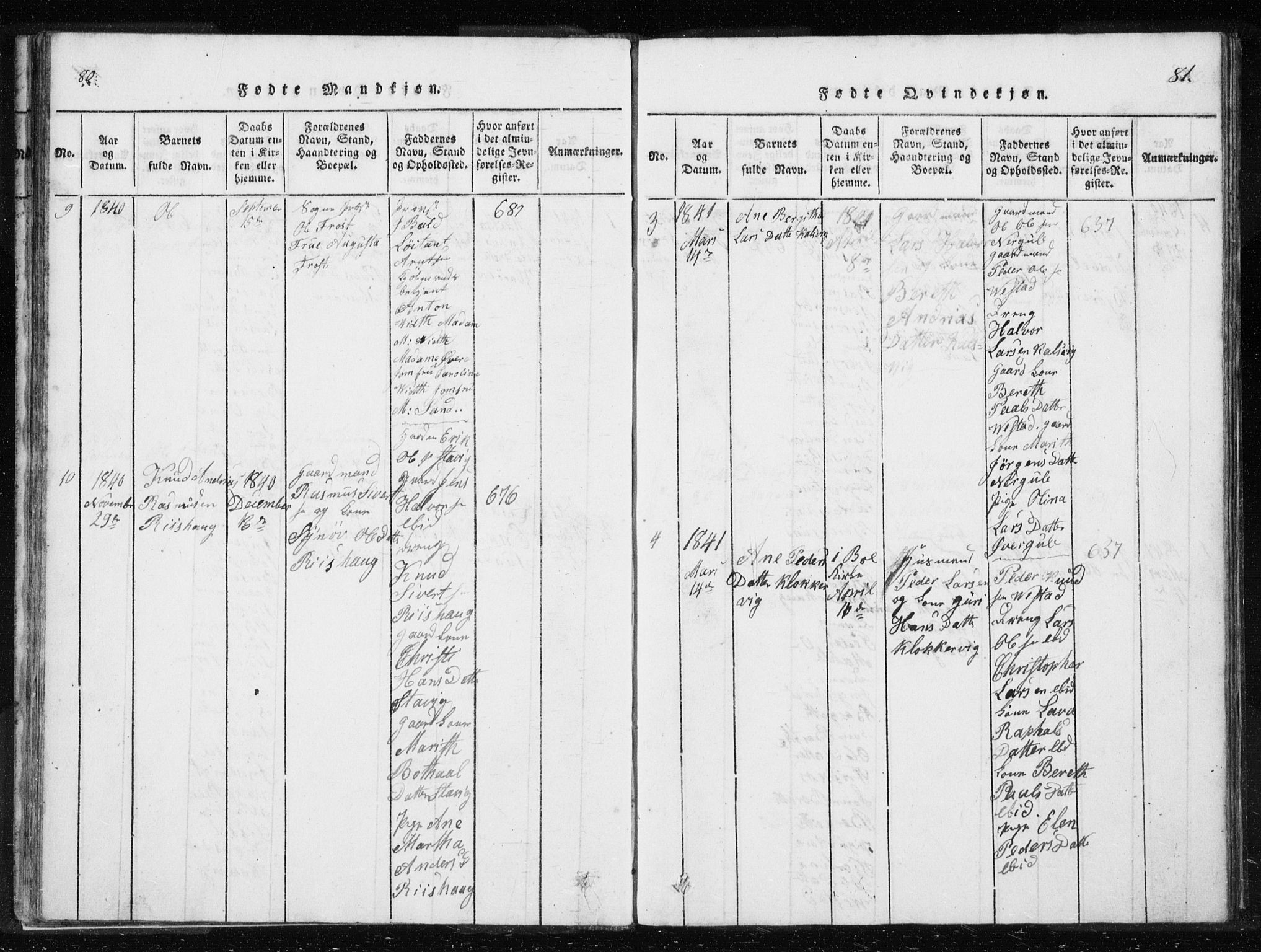 Ministerialprotokoller, klokkerbøker og fødselsregistre - Møre og Romsdal, AV/SAT-A-1454/566/L0772: Parish register (copy) no. 566C01, 1818-1845, p. 80-81