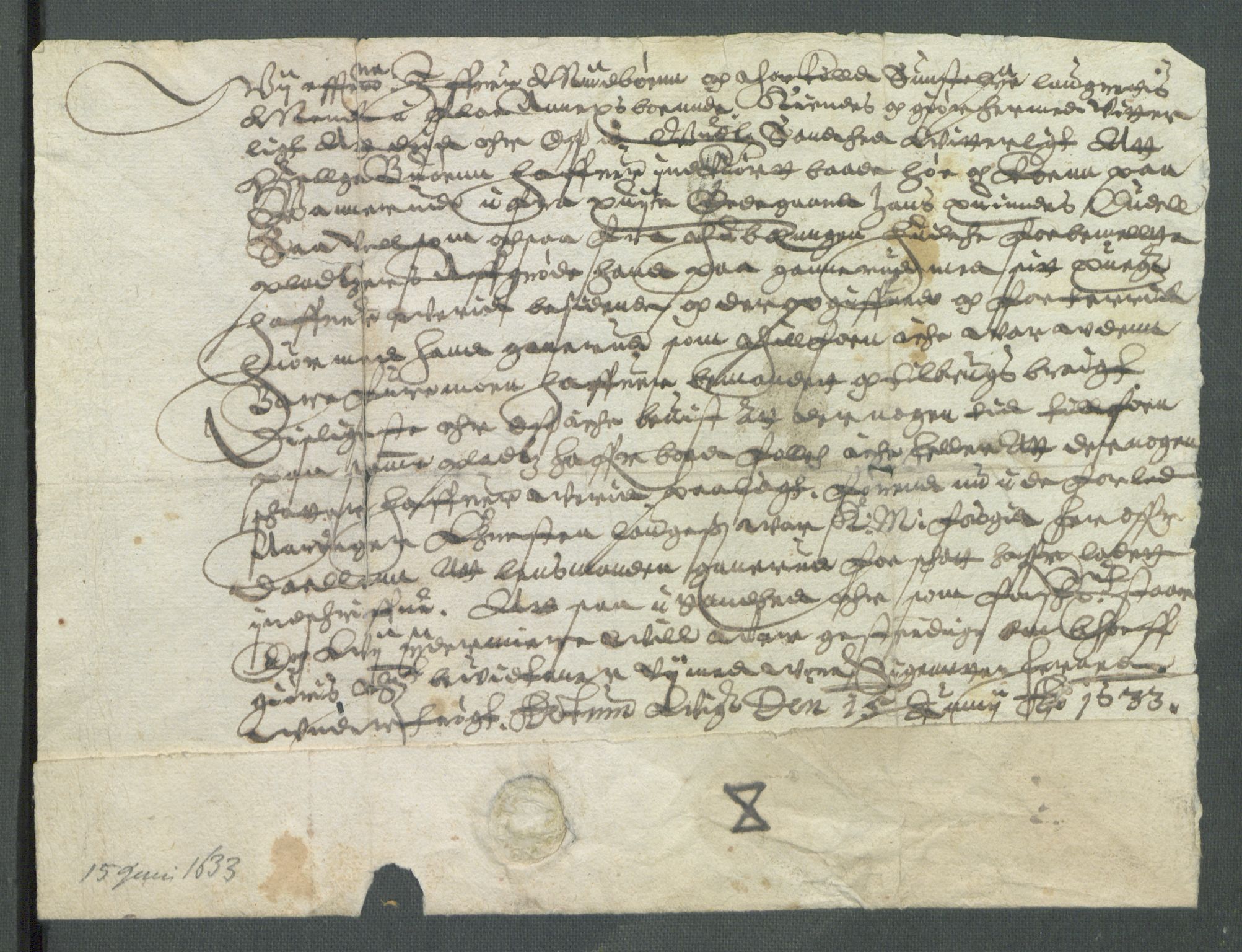 Riksarkivets diplomsamling, RA/EA-5965/F02/L0144: Dokumenter, 1633, p. 44