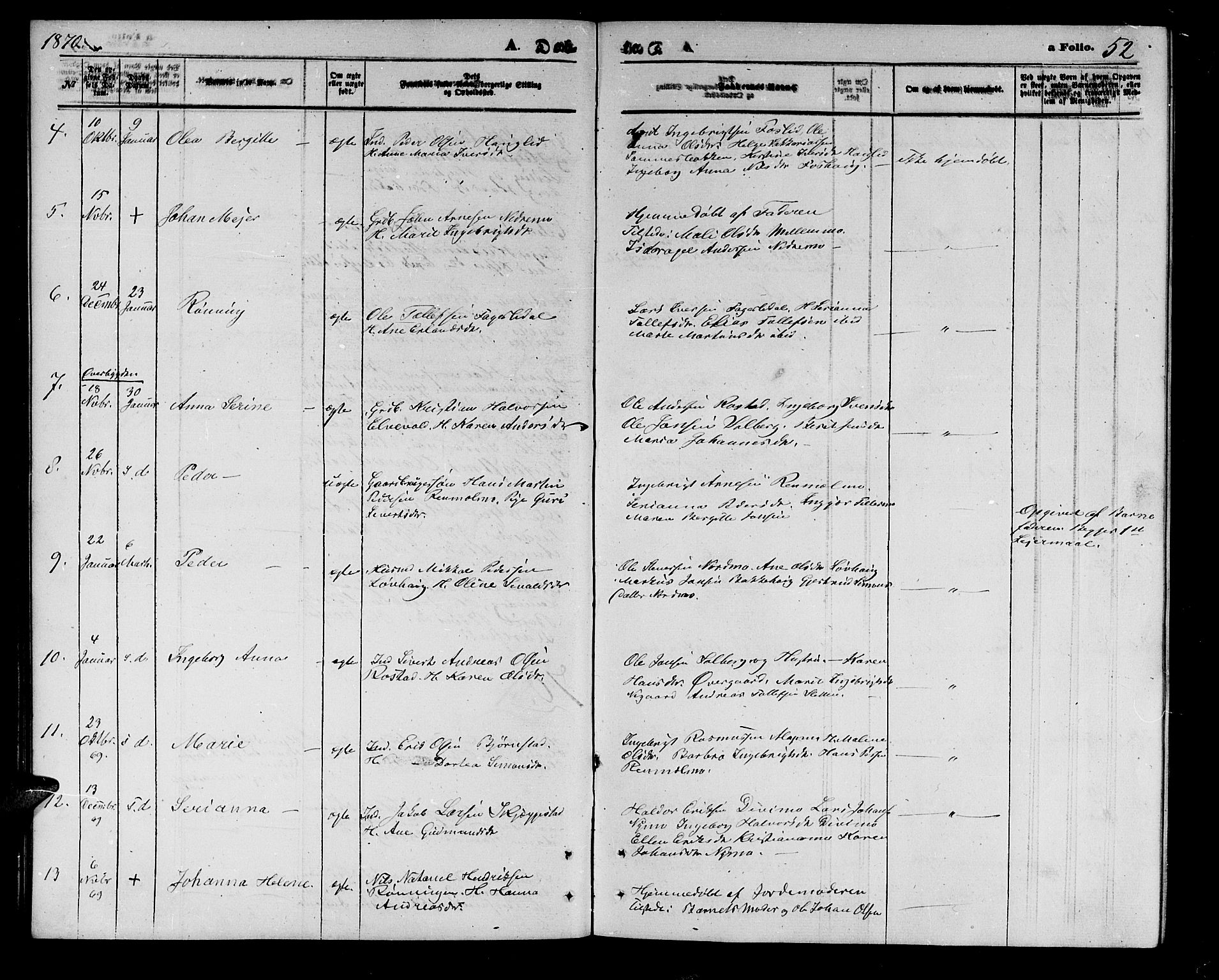 Målselv sokneprestembete, AV/SATØ-S-1311/G/Ga/Gab/L0002klokker: Parish register (copy) no. 2, 1865-1873, p. 52