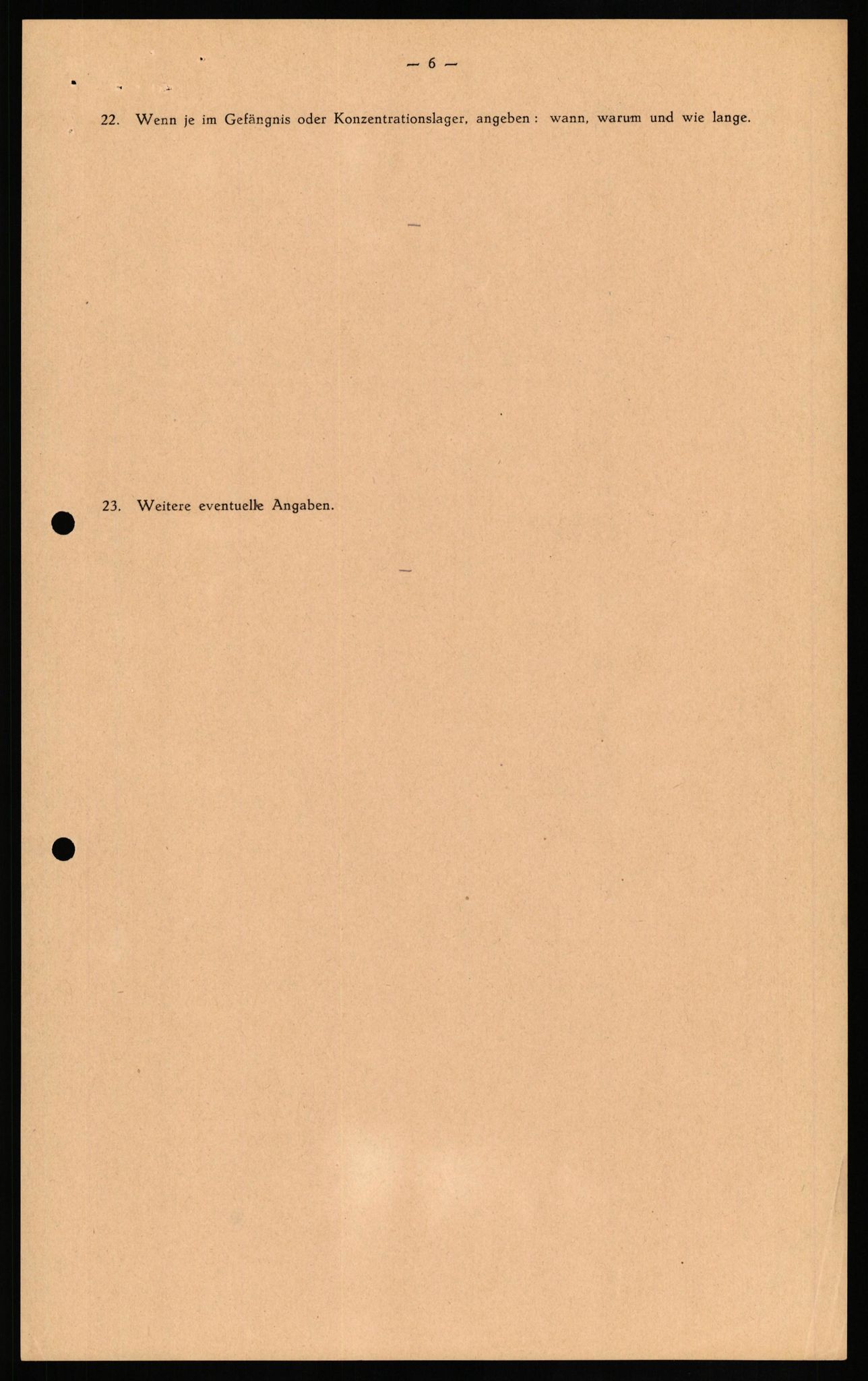 Forsvaret, Forsvarets overkommando II, RA/RAFA-3915/D/Db/L0020: CI Questionaires. Tyske okkupasjonsstyrker i Norge. Tyskere., 1945-1946, p. 104