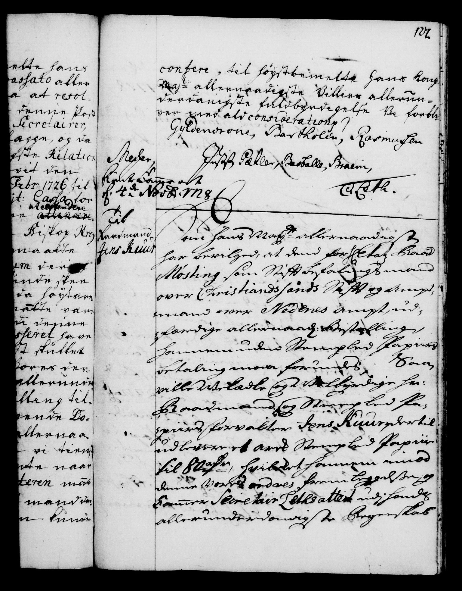 Rentekammeret, Kammerkanselliet, AV/RA-EA-3111/G/Gg/Gga/L0003: Norsk ekspedisjonsprotokoll med register (merket RK 53.3), 1727-1734, p. 127