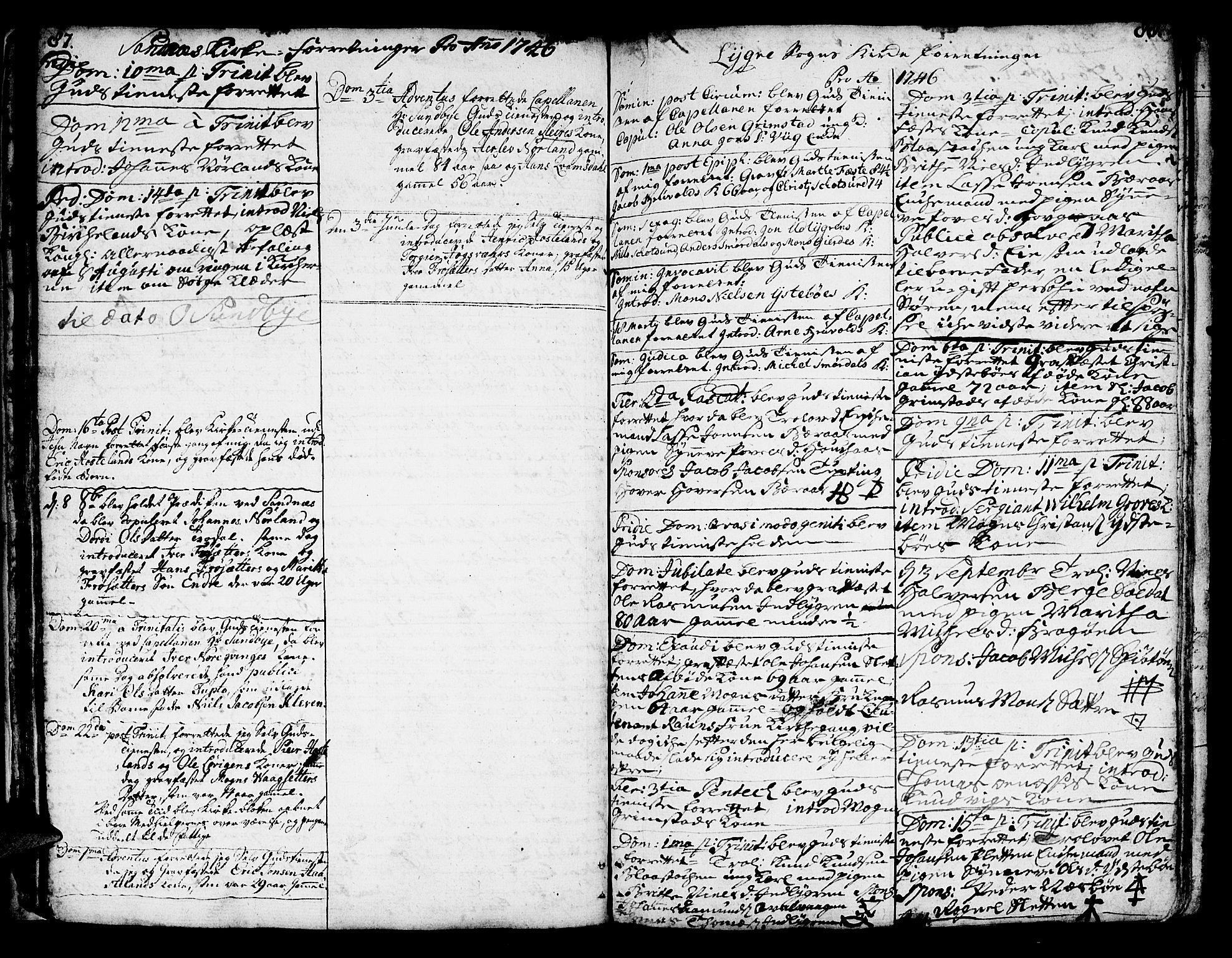 Lindås Sokneprestembete, AV/SAB-A-76701/H/Haa/Haaa/L0002: Parish register (official) no. A 2, 1740-1748, p. 87-88