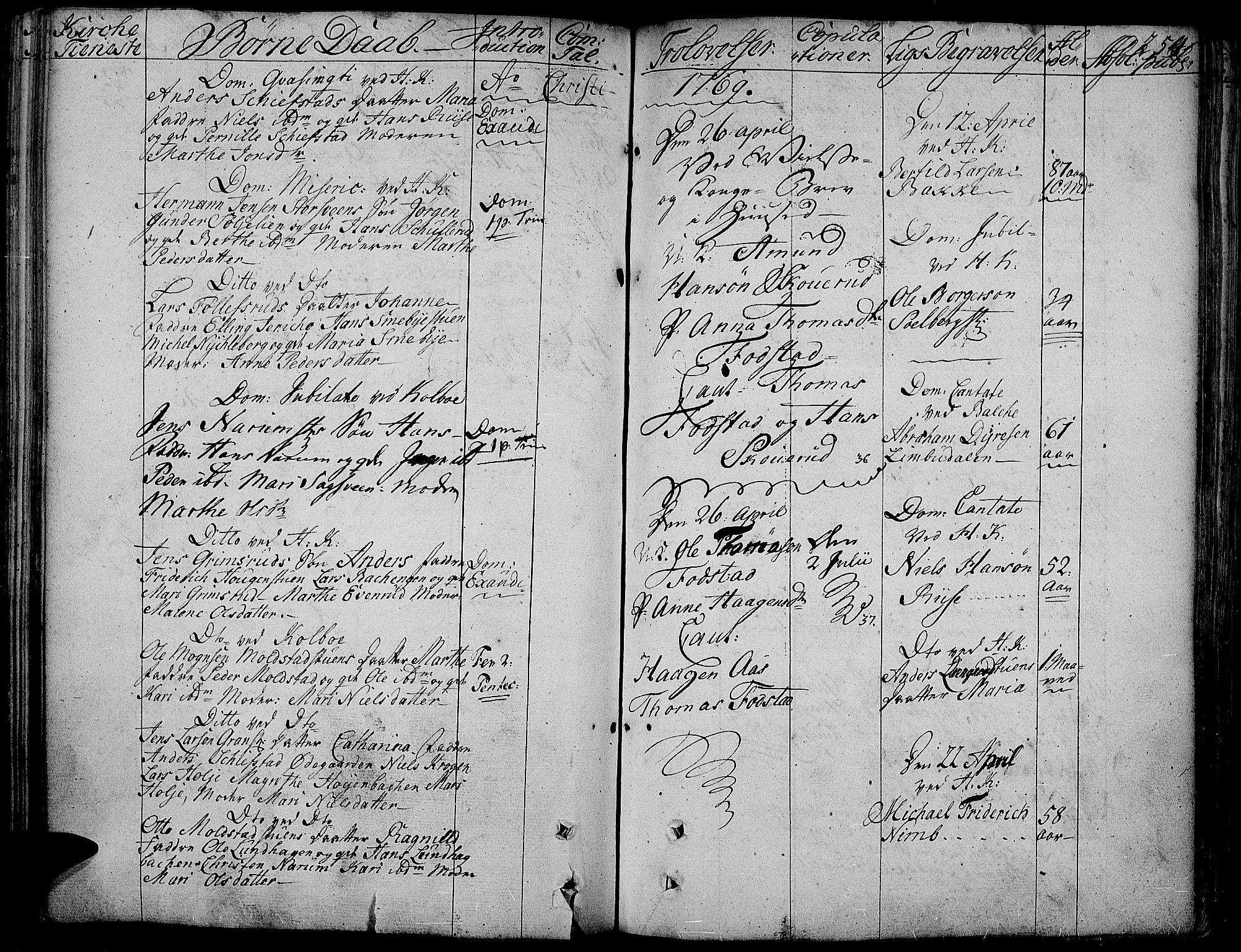 Toten prestekontor, SAH/PREST-102/H/Ha/Haa/L0005: Parish register (official) no. 5, 1761-1772, p. 254