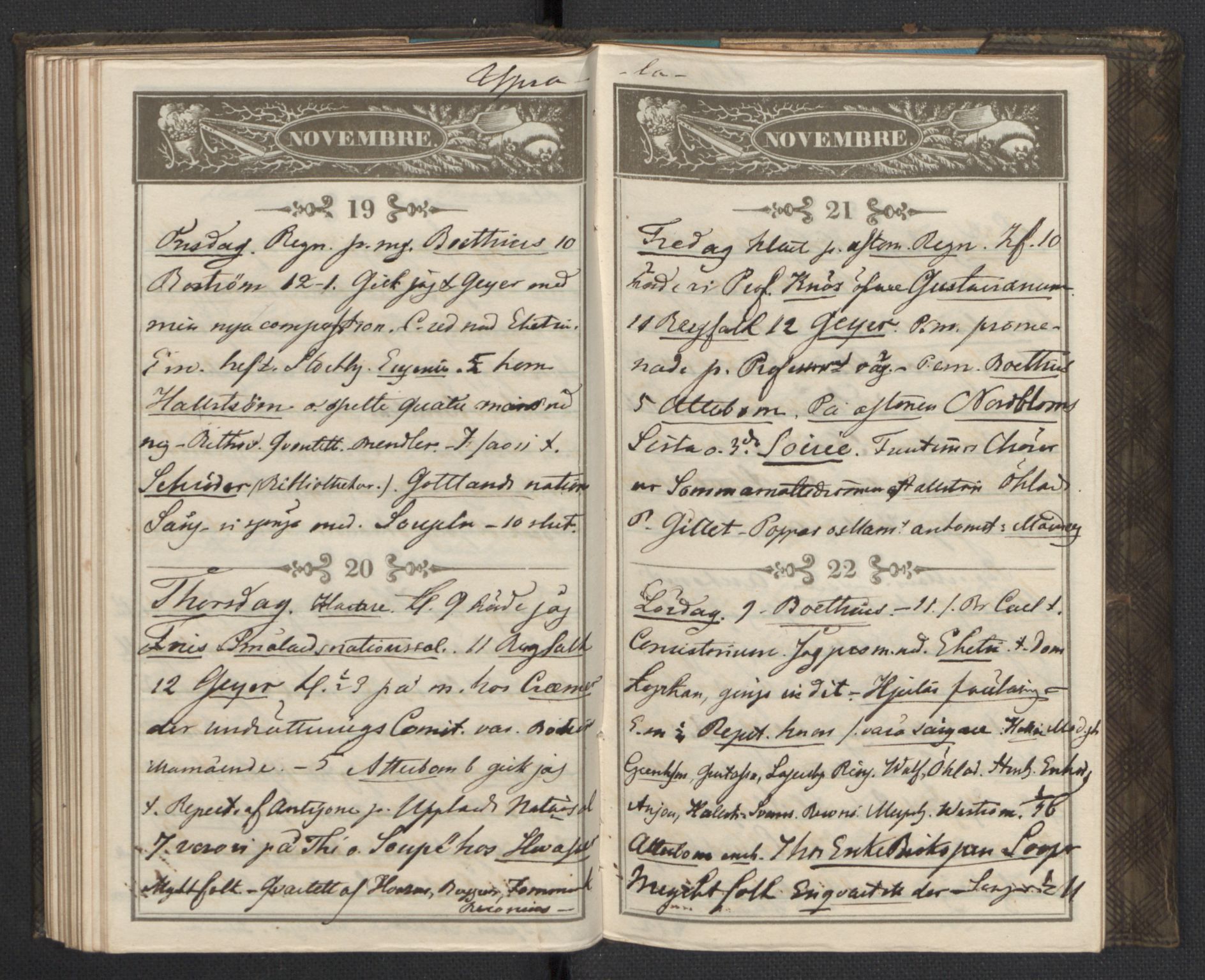 Bernadotte, AV/RA-PA-0318/F/L0001/0002: Privat materiale fra Bernadottefamilien / Dagbok, 1845, p. 91