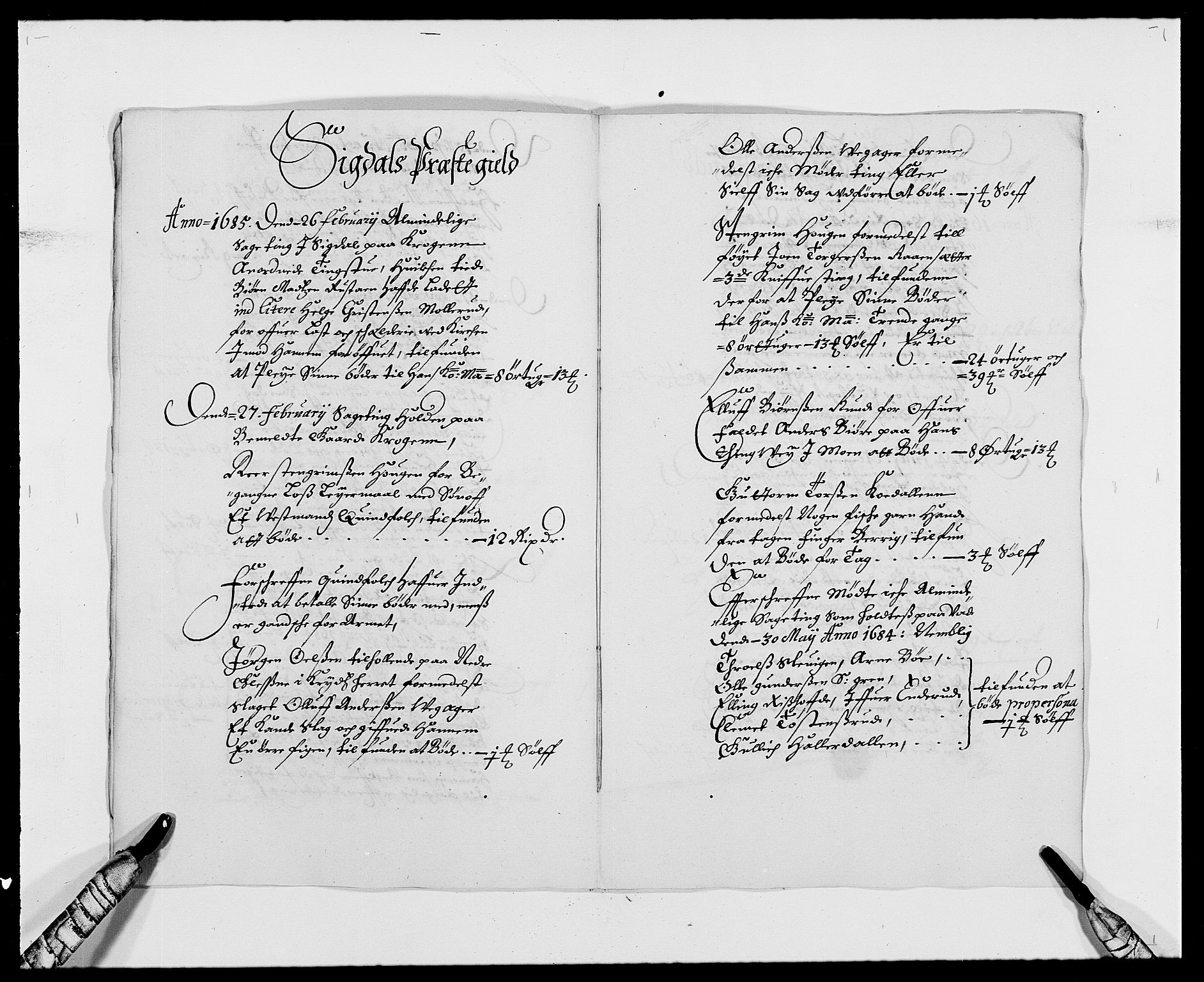 Rentekammeret inntil 1814, Reviderte regnskaper, Fogderegnskap, AV/RA-EA-4092/R25/L1678: Fogderegnskap Buskerud, 1685-1686, p. 26