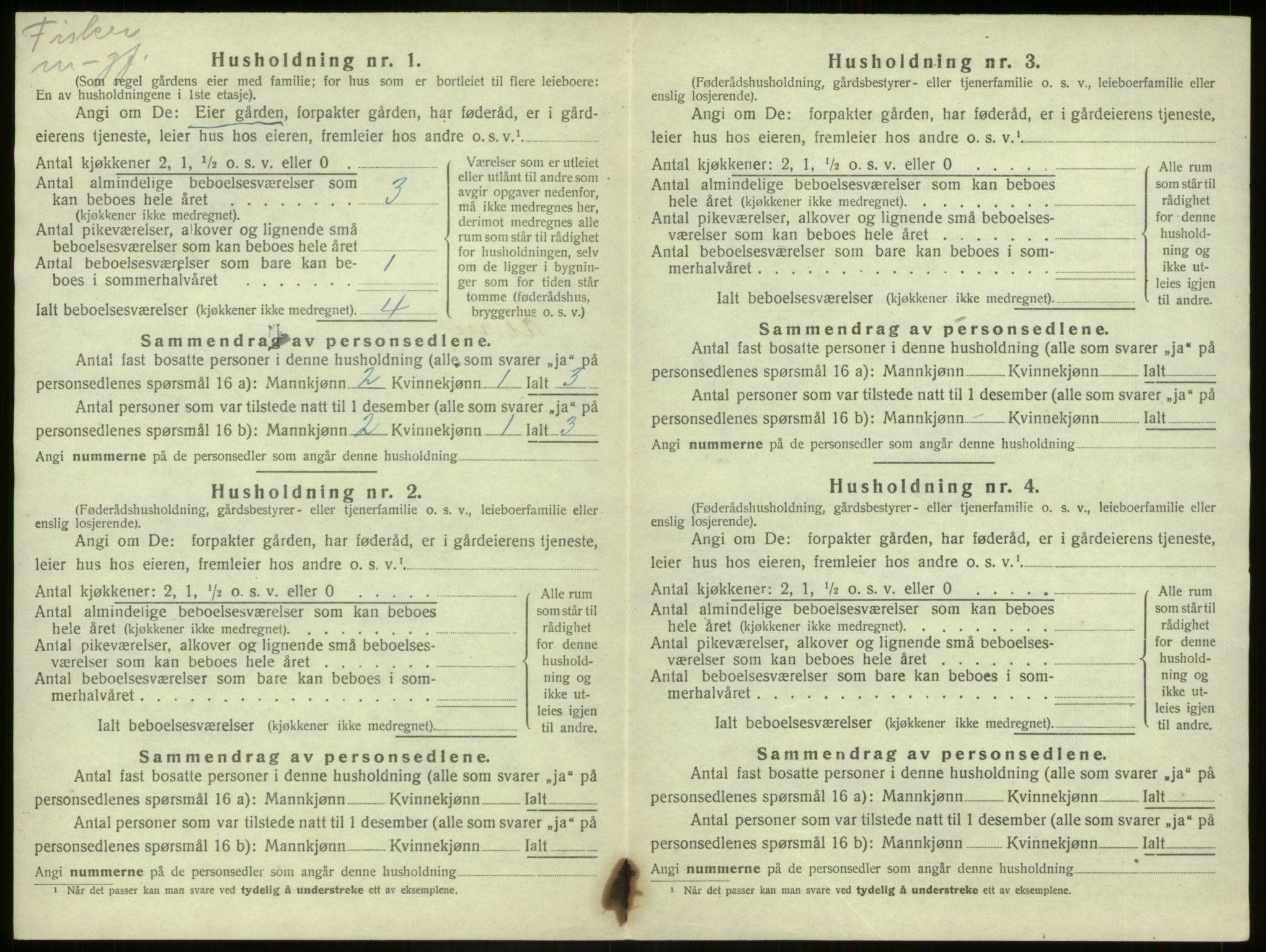 SAB, 1920 census for Kinn, 1920, p. 956