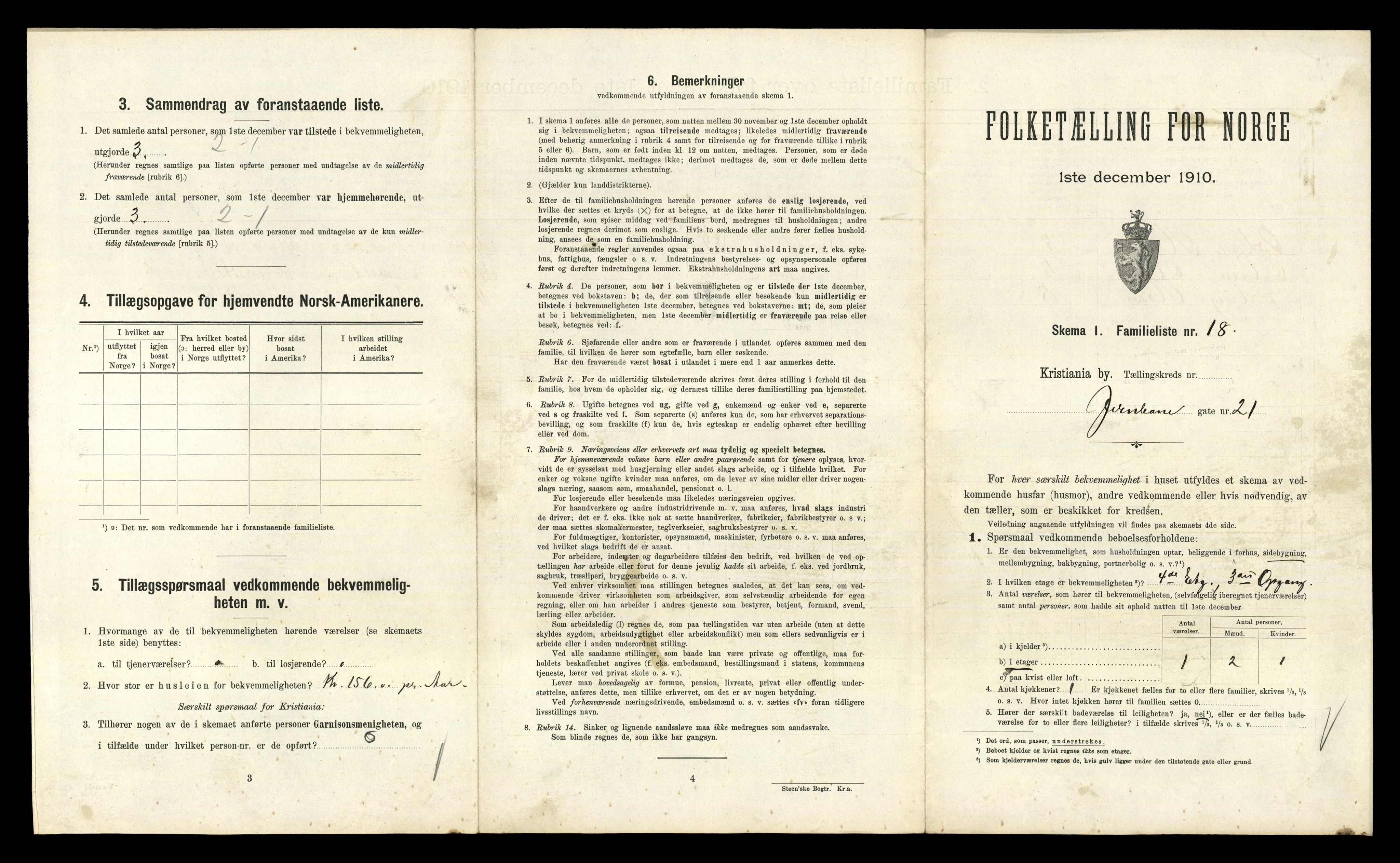 RA, 1910 census for Kristiania, 1910, p. 45855