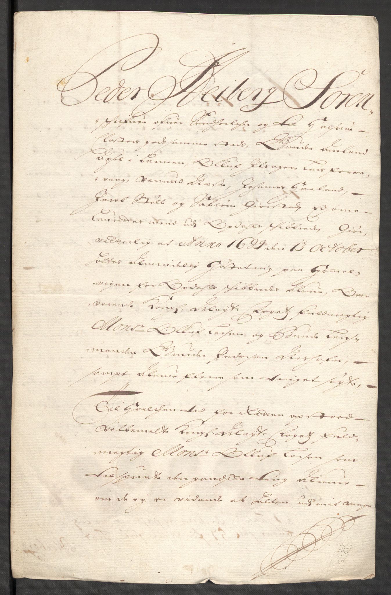 Rentekammeret inntil 1814, Reviderte regnskaper, Fogderegnskap, AV/RA-EA-4092/R48/L2978: Fogderegnskap Sunnhordland og Hardanger, 1699, p. 376