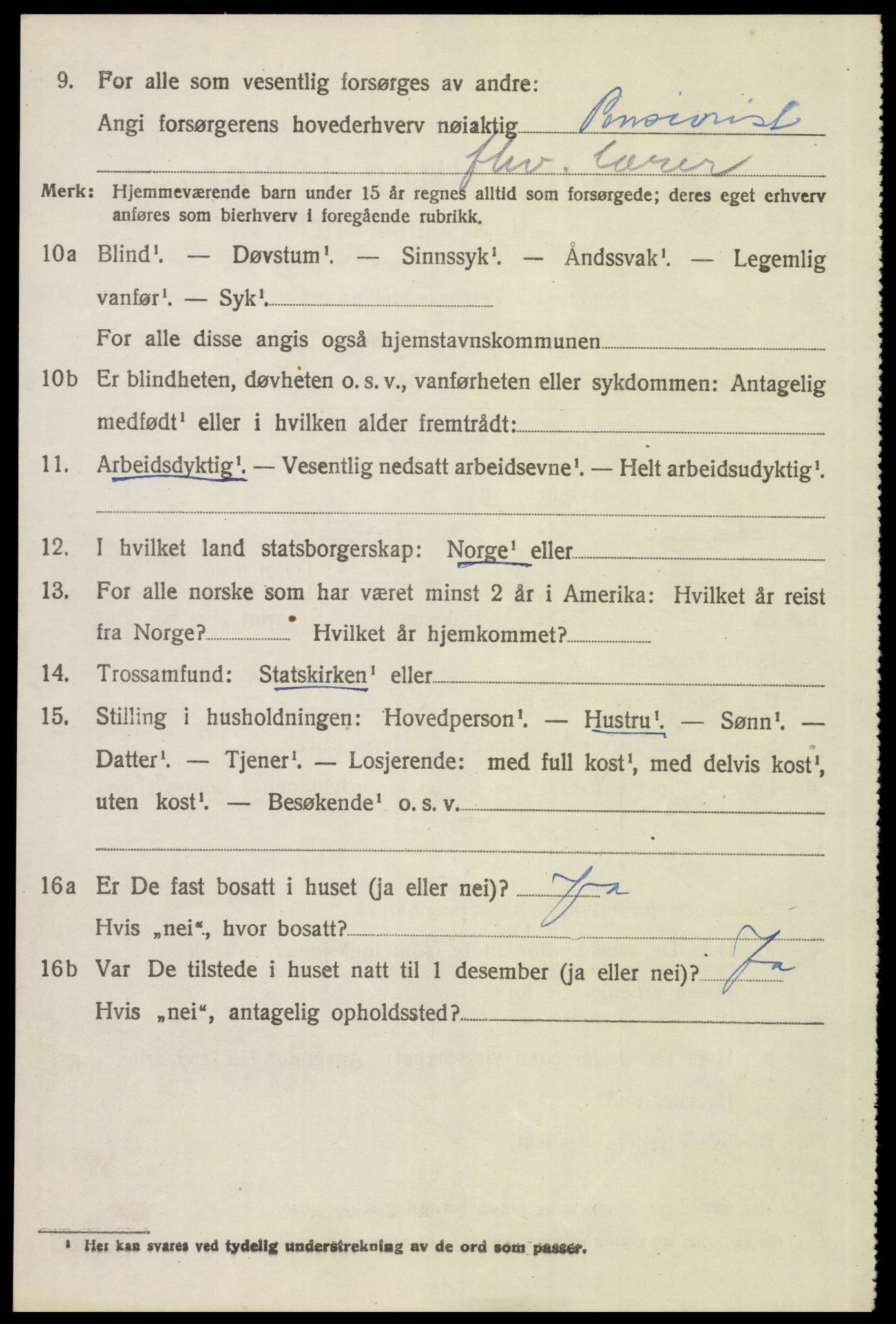 SAH, 1920 census for Åsnes, 1920, p. 10425