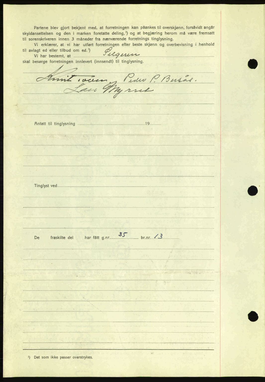 Romsdal sorenskriveri, AV/SAT-A-4149/1/2/2C: Mortgage book no. A11, 1941-1942, Diary no: : 2471/1941