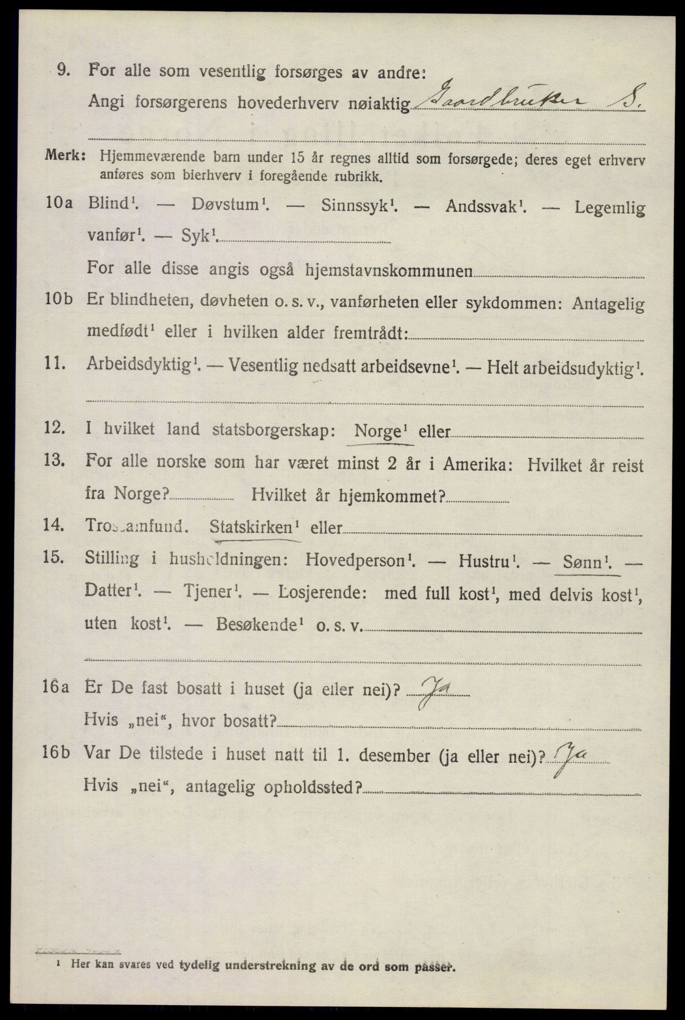 SAKO, 1920 census for Stokke, 1920, p. 10891