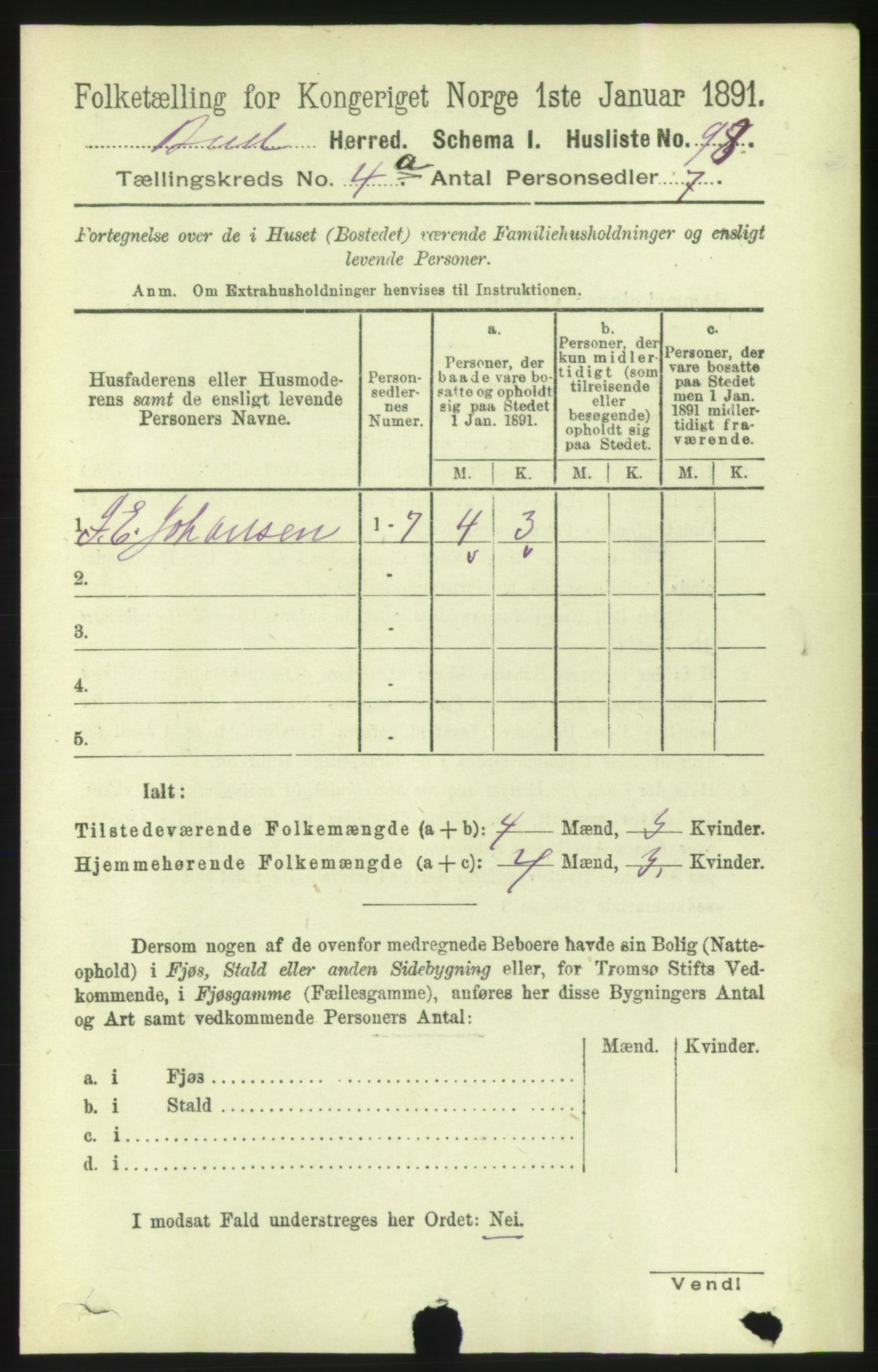 RA, 1891 census for 1549 Bud, 1891, p. 2162