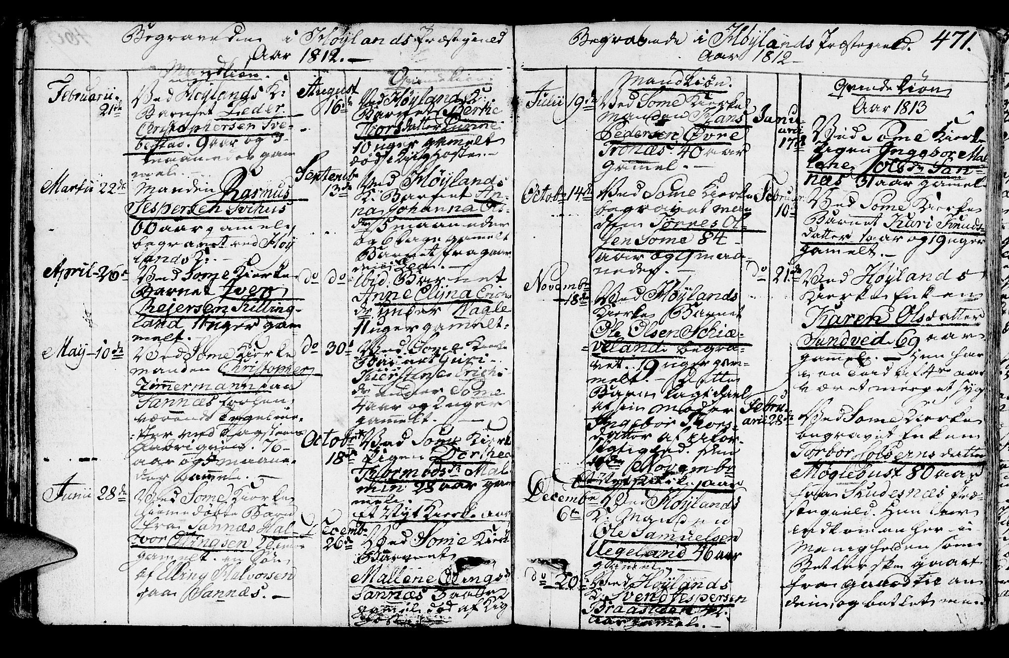 Høyland sokneprestkontor, AV/SAST-A-101799/001/30BA/L0005: Parish register (official) no. A 5, 1804-1815, p. 471