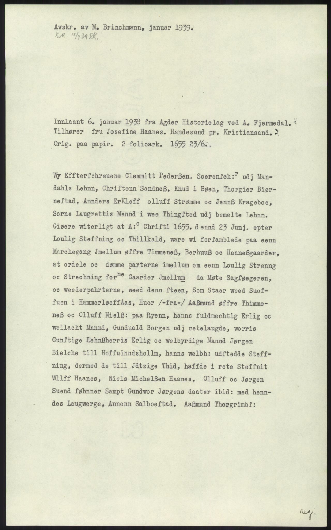 Samlinger til kildeutgivelse, Diplomavskriftsamlingen, RA/EA-4053/H/Ha, p. 1336