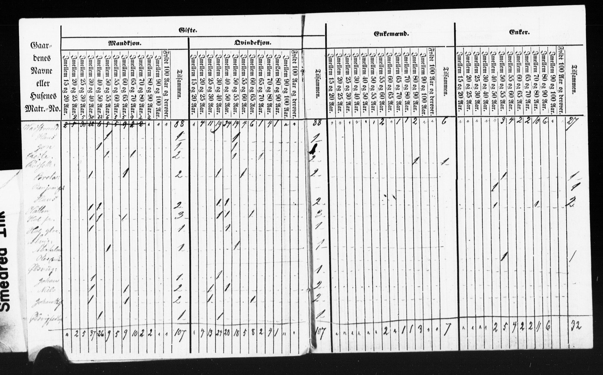 SAT, Census 1855 for Borgund, 1855, p. 123