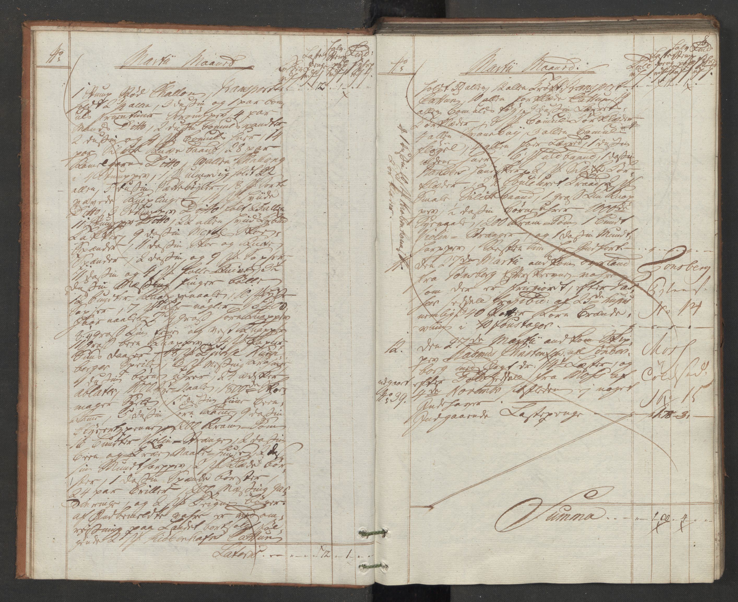 Generaltollkammeret, tollregnskaper, AV/RA-EA-5490/R11/L0086/0001: Tollregnskaper Larvik og Sandefjord / Inngående hovedtollbok, 1786, p. 7b-8a
