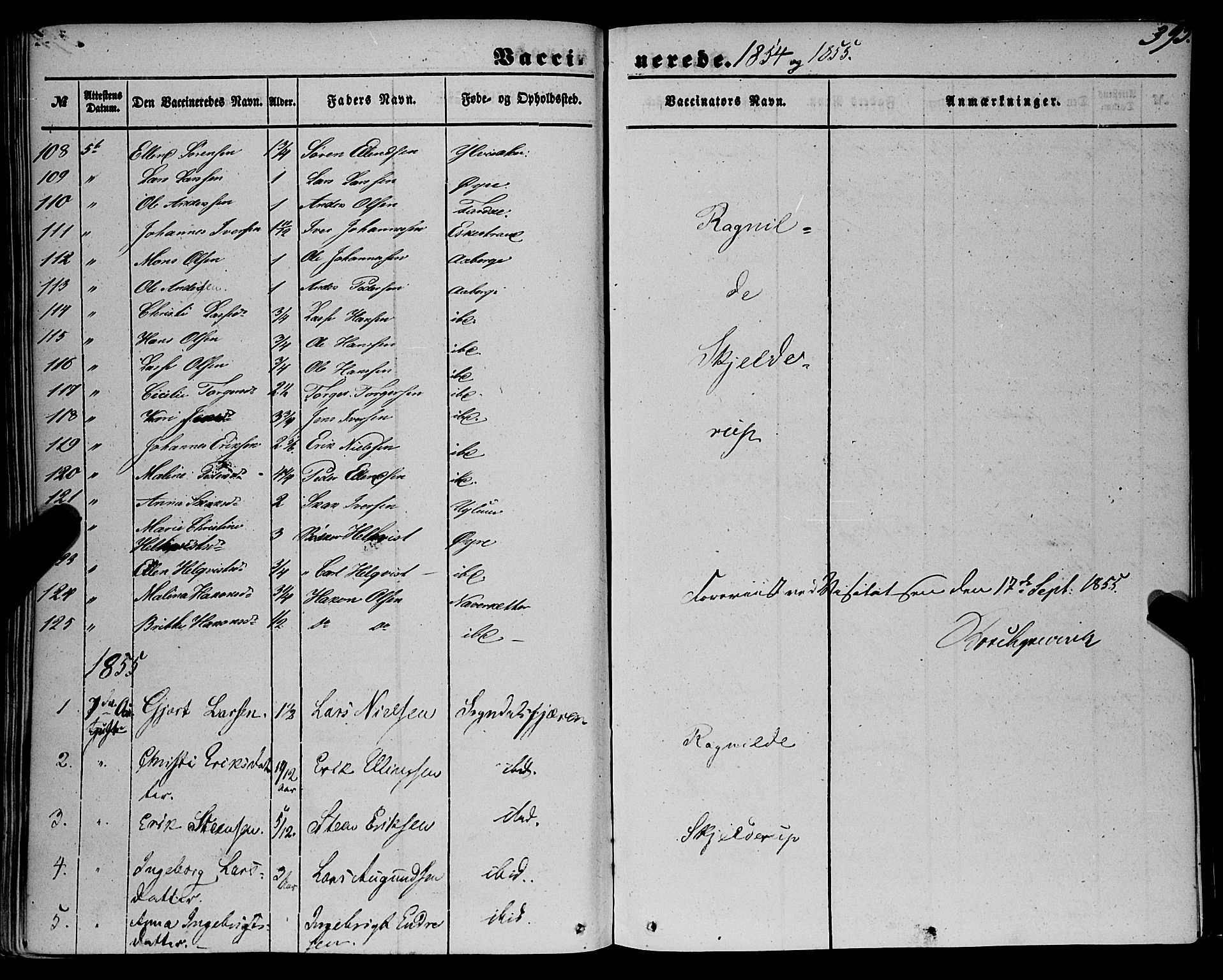 Sogndal sokneprestembete, SAB/A-81301/H/Haa/Haaa/L0012II: Parish register (official) no. A 12II, 1847-1877, p. 395