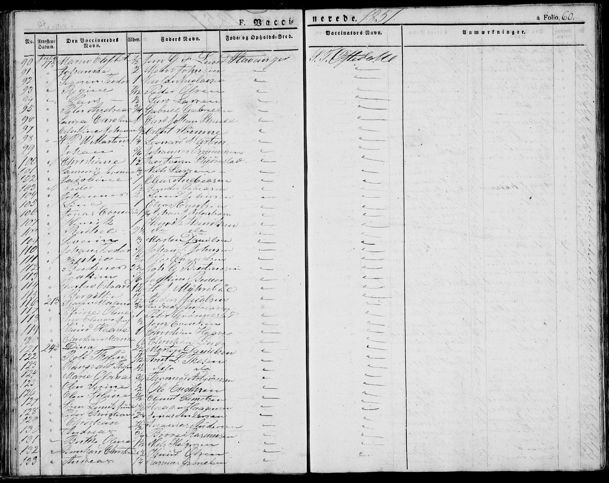 Domkirken sokneprestkontor, AV/SAST-A-101812/001/30/30BA/L0010: Parish register (official) no. A 10, 1821-1859, p. 60