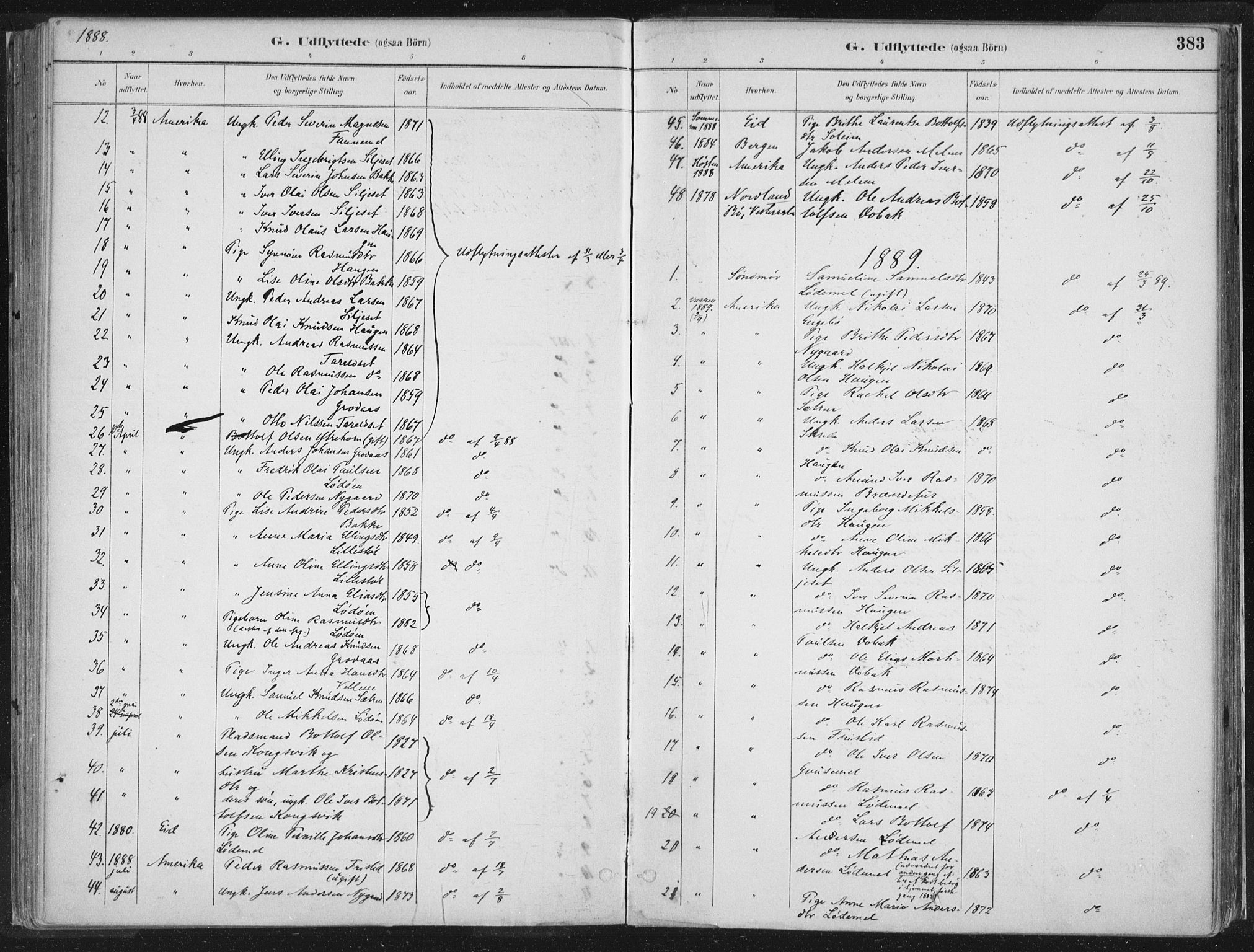 Hornindal sokneprestembete, AV/SAB-A-82401/H/Haa/Haaa/L0003/0002: Parish register (official) no. A 3B, 1885-1917, p. 383